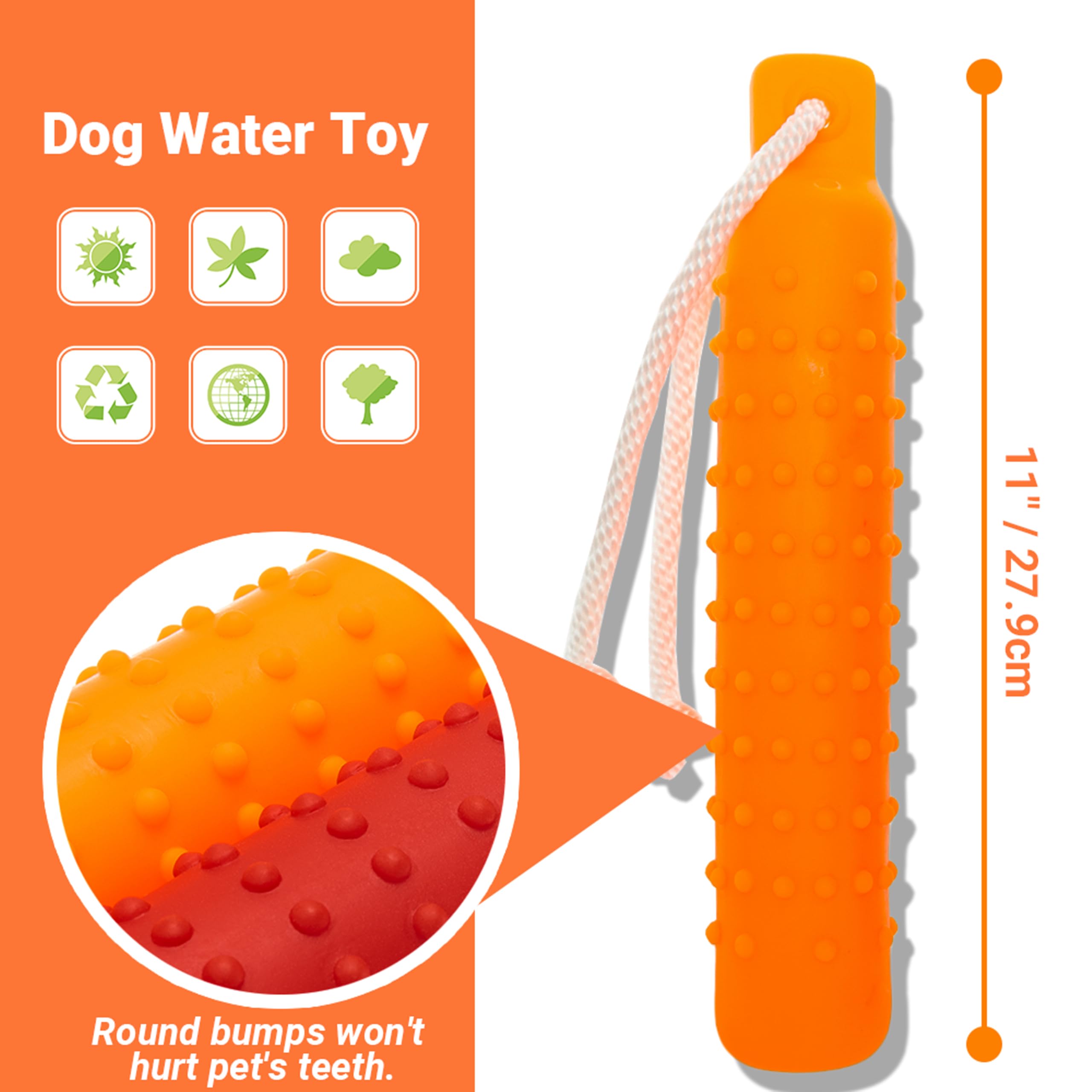 Wasserspielzeug für Hunde, 2 Stück, schwimmende Stoßstange, Apportierspielzeug, Schnuller