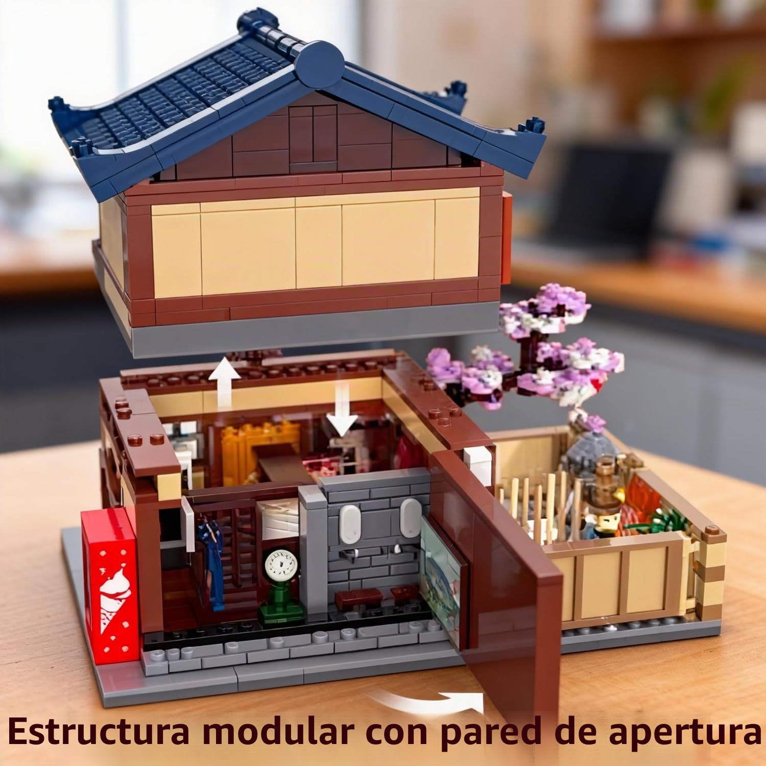 Cada - Casa Baño Japonesa (Sento) - 1249 Piezas - Modelo Tradicional japonés - (DeQuBe 927DE66012)