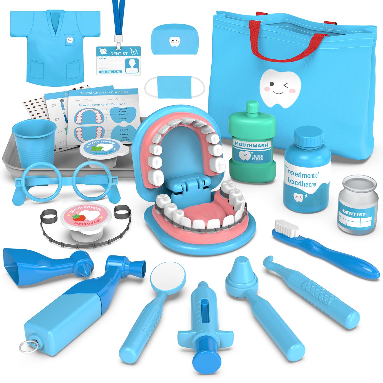 Amazon.com: Dentist Play Set for Toddlers 3-5 - Doctor Kit Toy