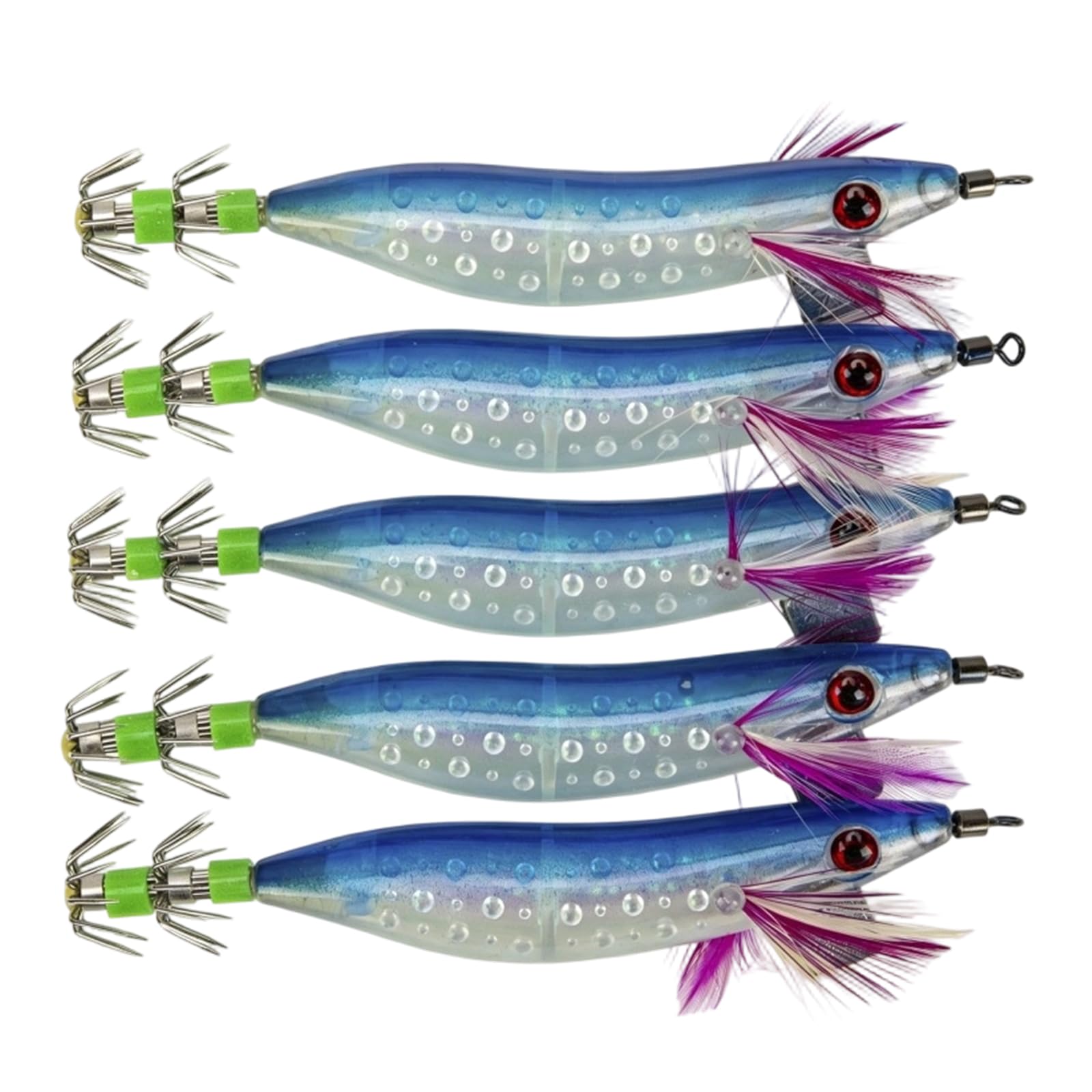 swynrf Glowing Squid Fishing Lure Floating Sutte Artificial Squid Jigs Hook Banana Shrimp Jigs Sea Fishing Baits
