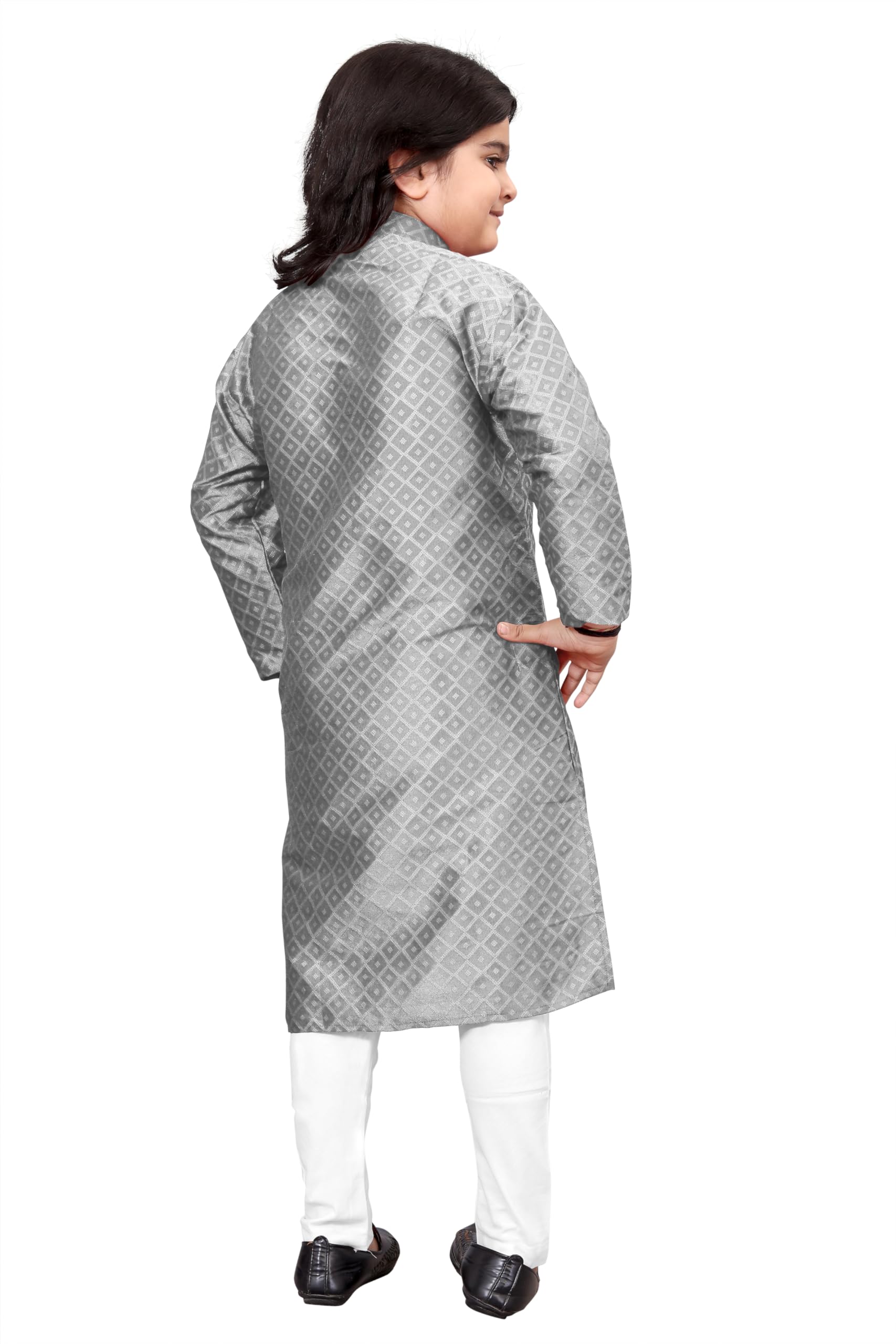 Trustous Kurta pyjama for boys in silk pattern Best colours - Image 2 thumbnail