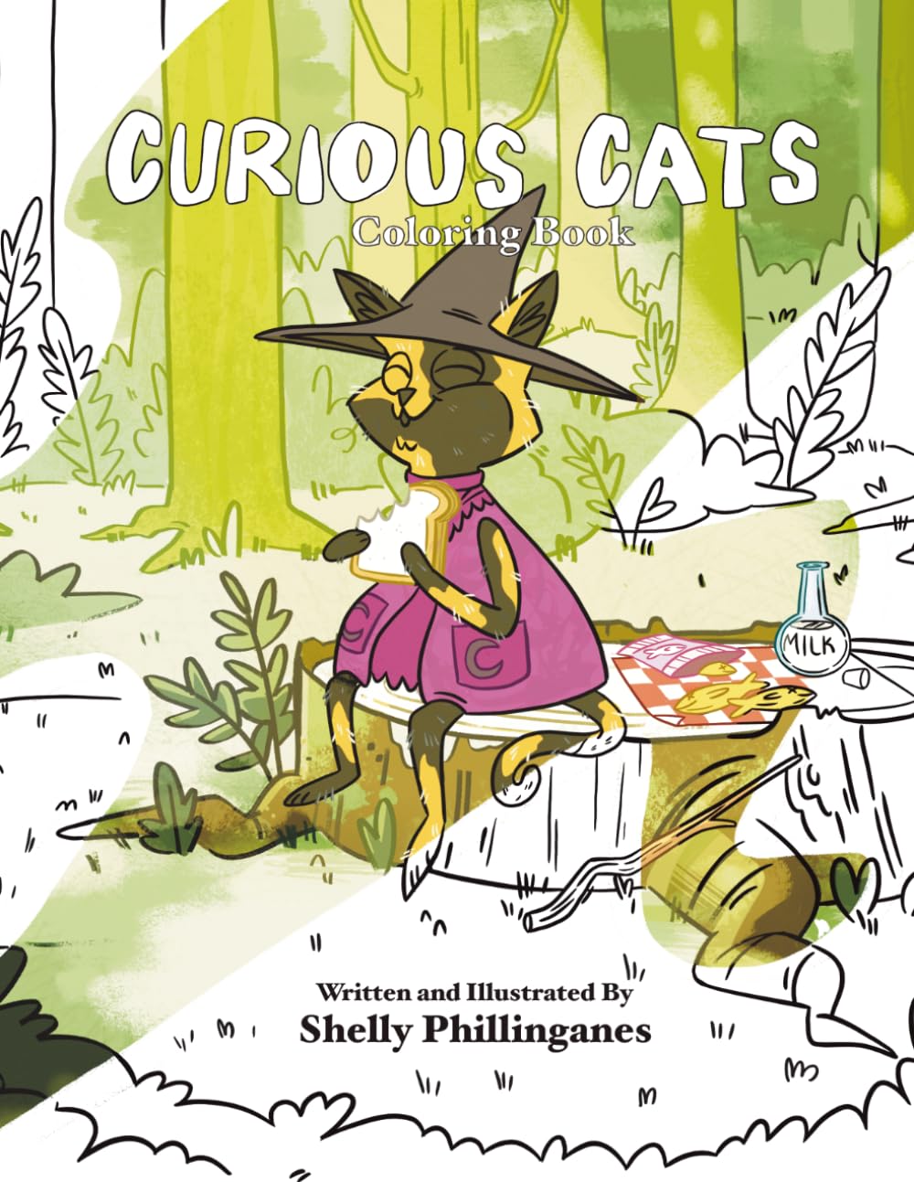 Curious Cats: Coloring Book