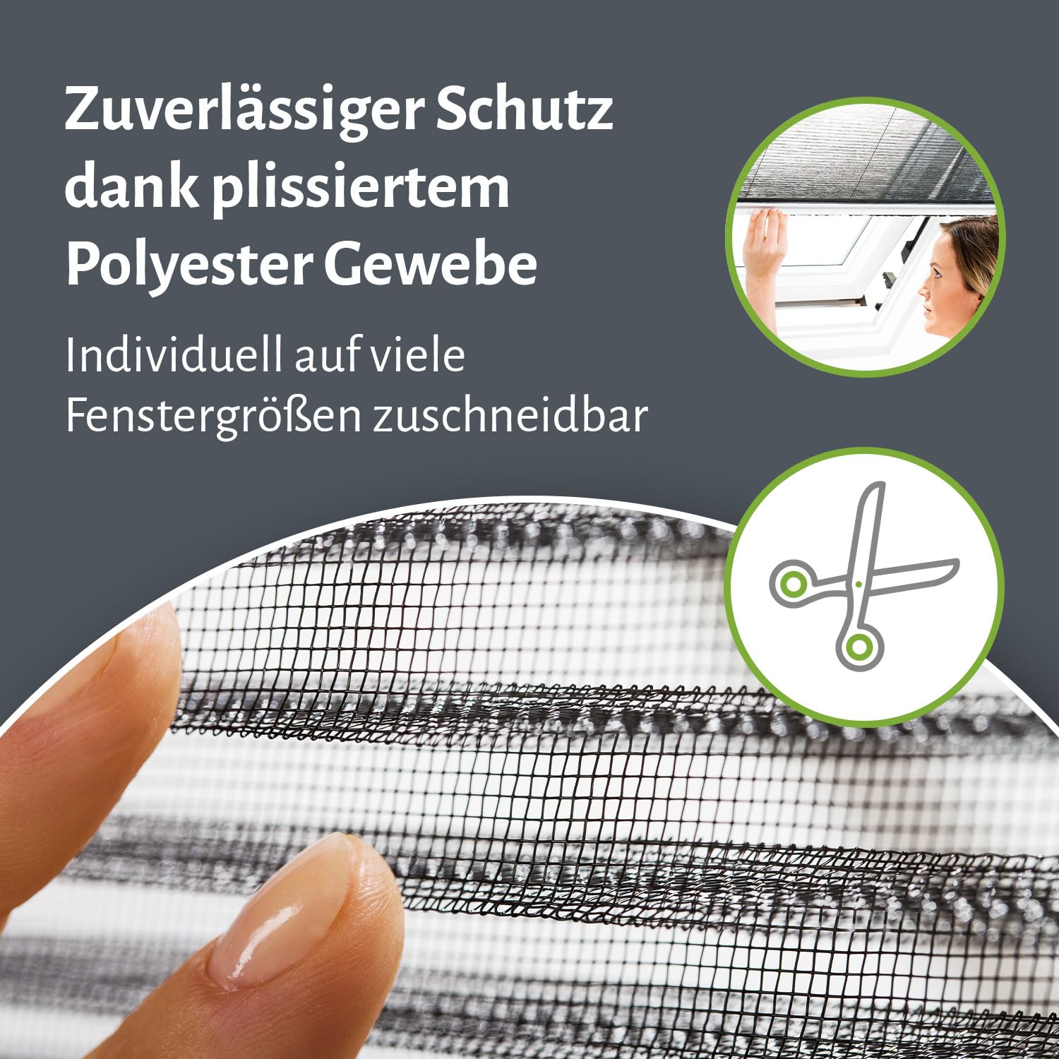 empasa Insektenschutz Fliegengitter Dachfenster Plissee Master Alurahmen, individuell zuschneidbar, als Selbstbausatz, Verschiedene Größen und Farben, Farbe: weiß, Größe: 80 x 160 cm