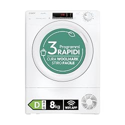 Offerta Candy Smart Pro Asciugatrice a Pompa di Calore 8 Kg, Classe D, Bianco in sconto oggi