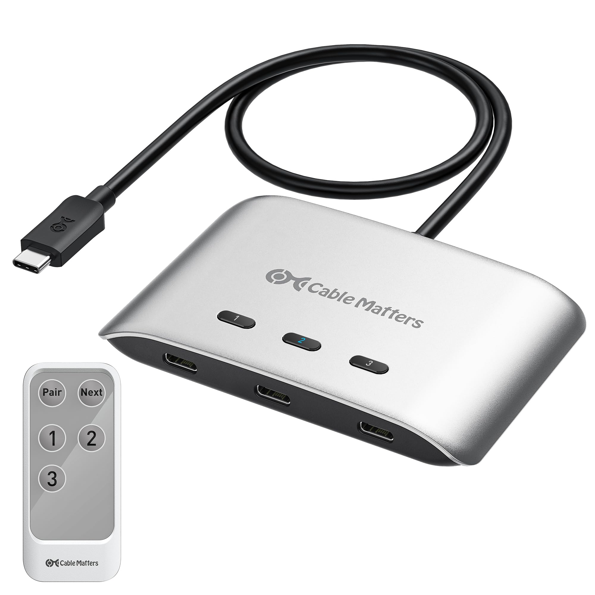 Amazon.co.jp: Cable Matters 20Gbps USB-C 切替器 3台PC用、[Windows