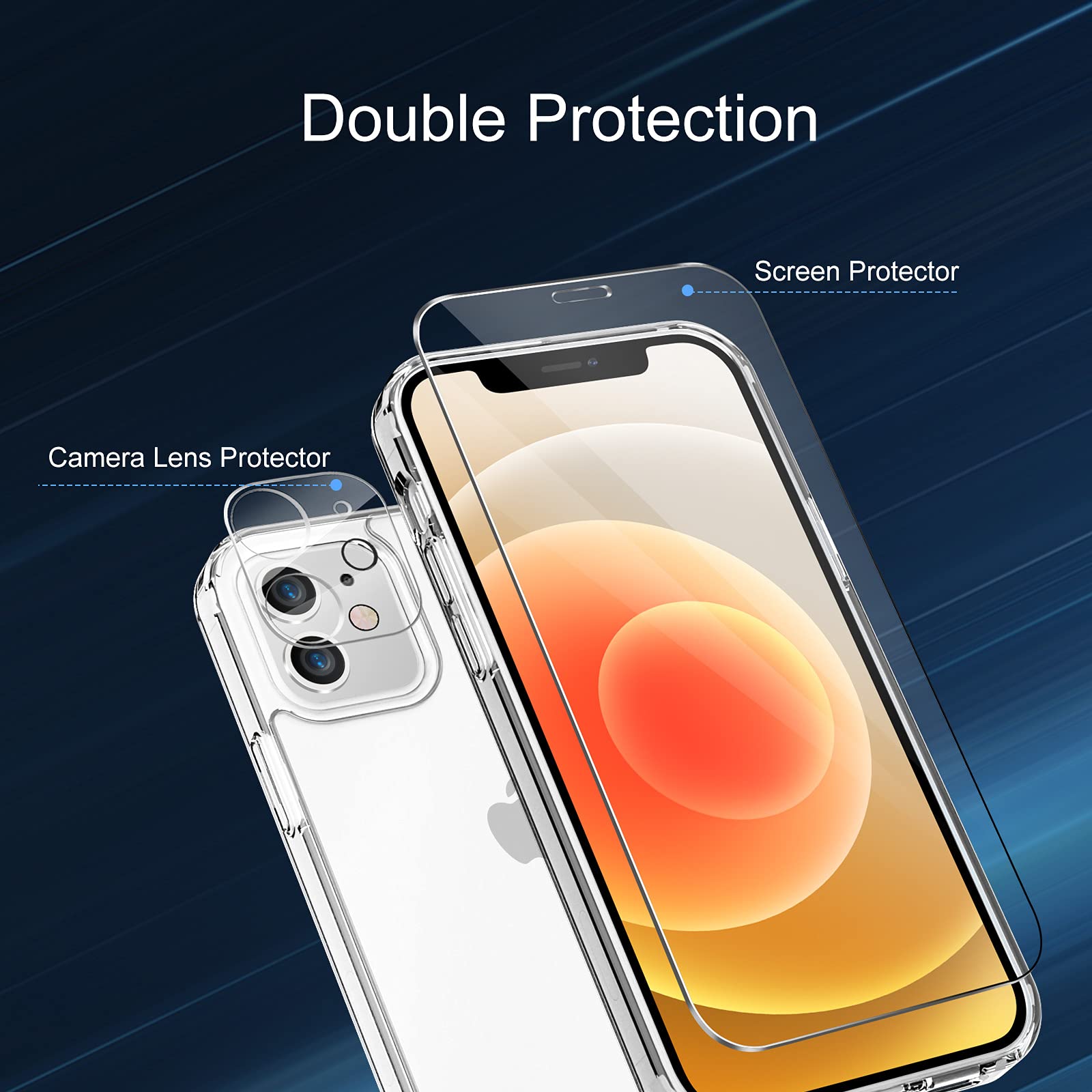 12 T Pro Custodia Antiurto Impermeabile Per IPhone 12/12 Mini/Pro/Max | 2 Strati Con Protettore Schermo | Trasparente Custodia IPhone 12 Impermeabile - Foto 8