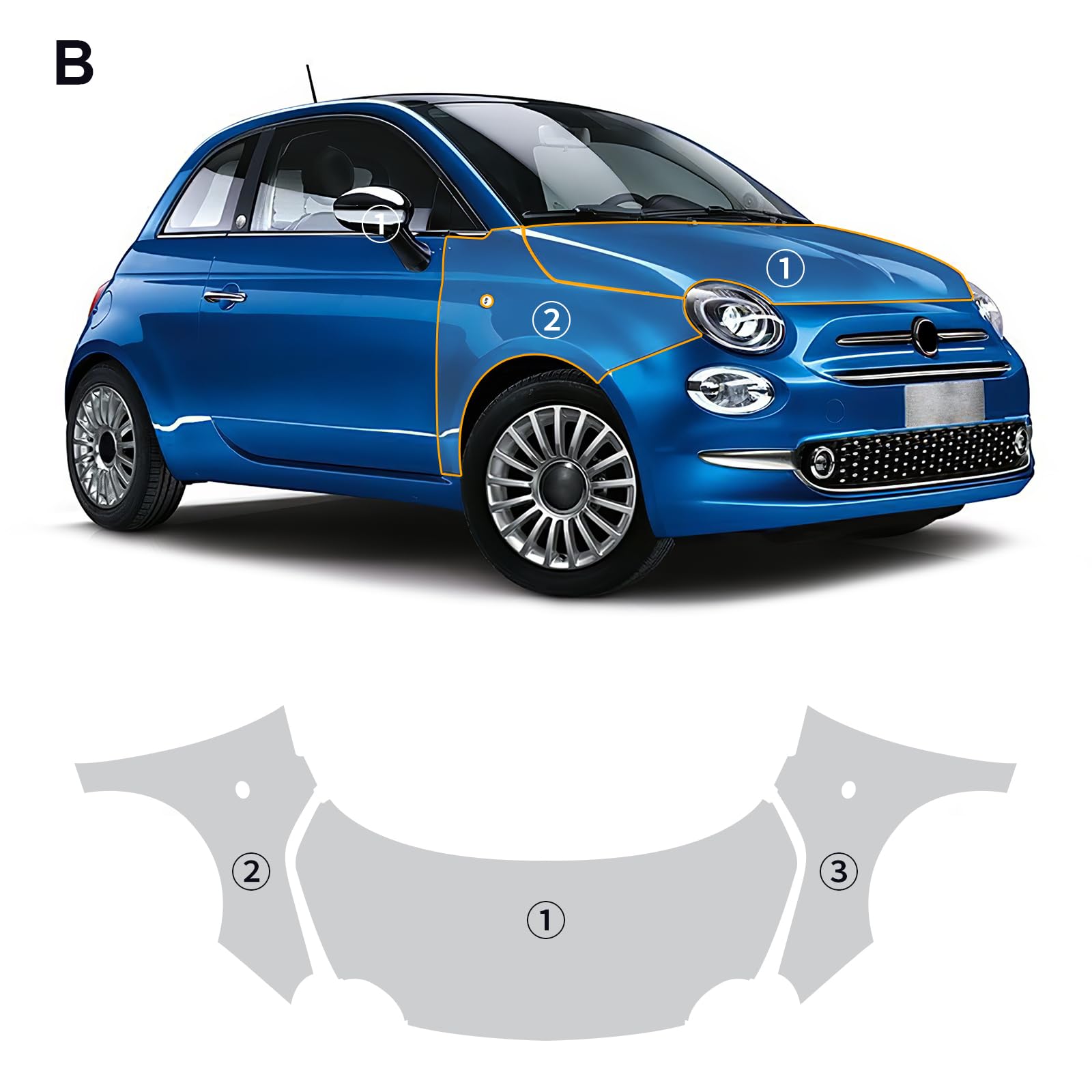 Pellicola Protettiva Per Paraurti Posteriore Per BMW I3/i3s (I01 Facelift) Con Sensori – Trasparente, Antigraffio - 2