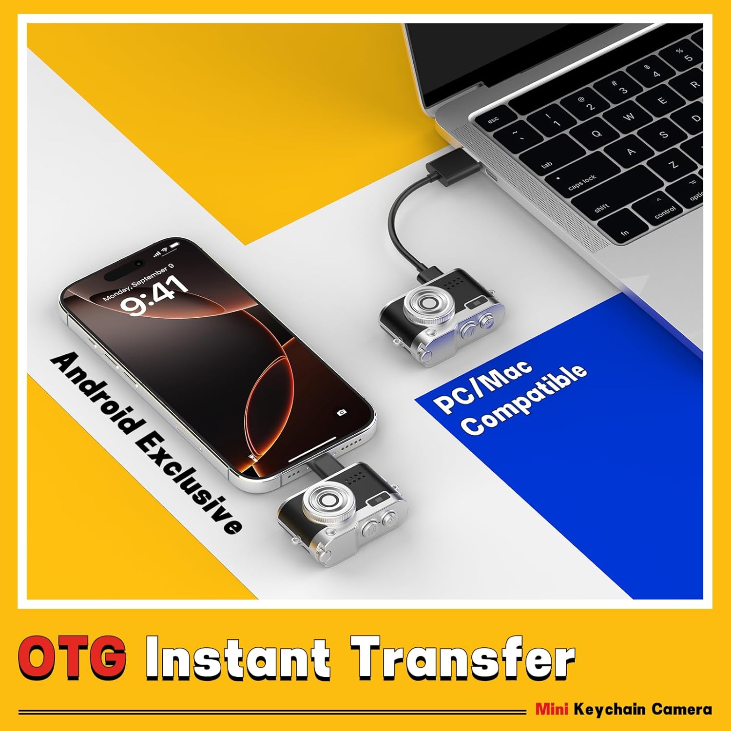 Mini Keychain Camera, 1080P & 2MP Retro Aesthetic, 32GB Memory, Pocket-Sized Vintage Camera, Bag Charm, Birthday Gift