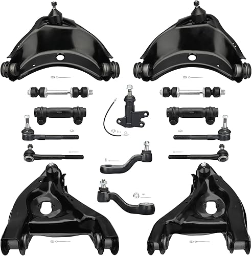 Brazos de control delanteros superiores e inferiores de 6 agarraderas, barras estabilizadoras, brazo tensor y soporte 1993-1999 para Chevy para GMC