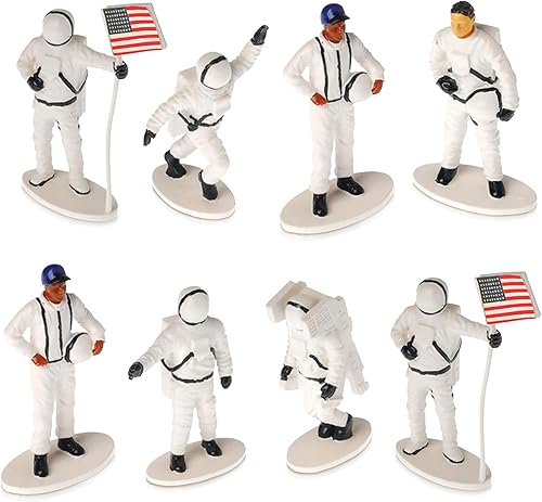 ArtCreativity Figuras de juguete de astronauta de 2.5 pulgadas  Juego de 12  Regalo espacial para niños  Pintado realista a mano  Astronomía,