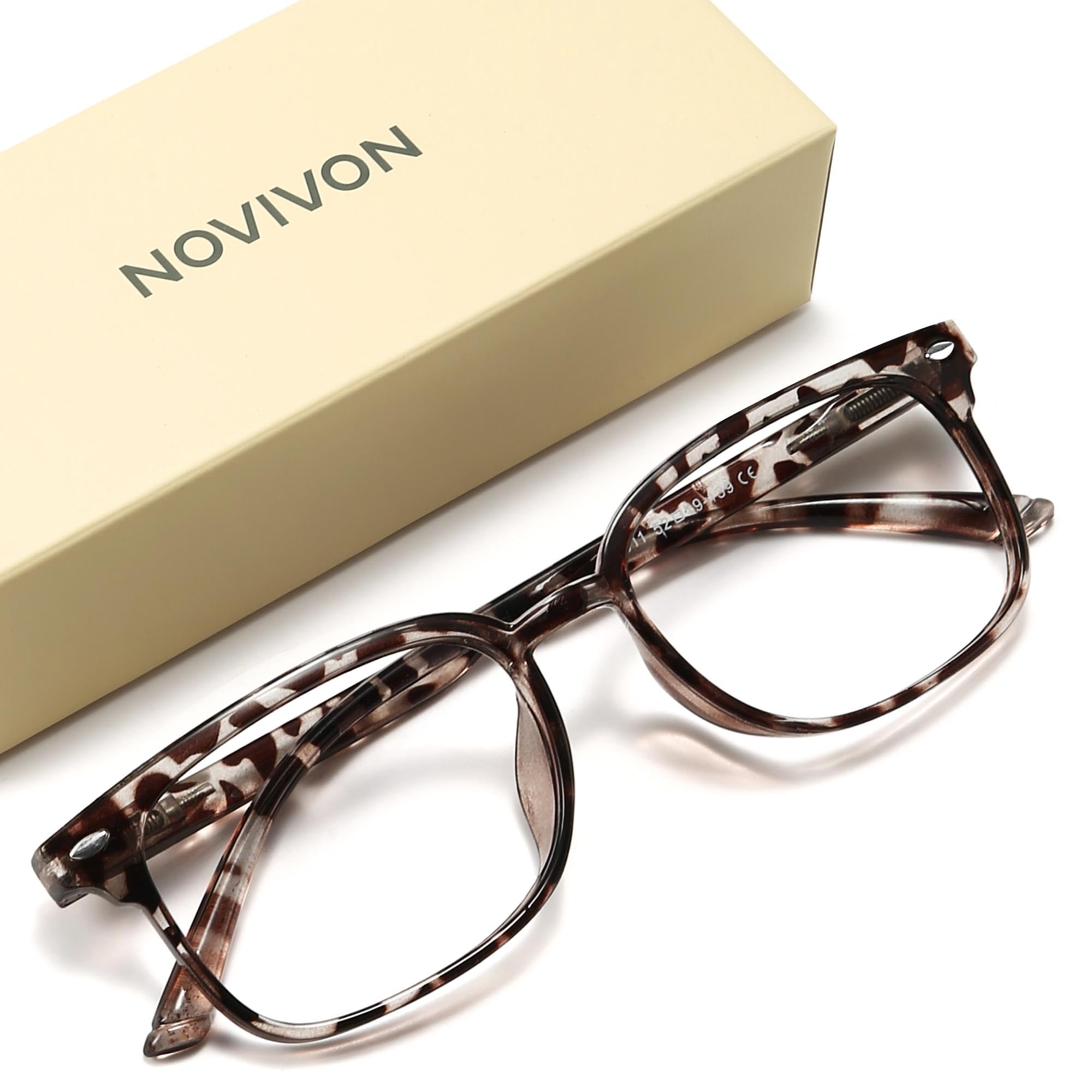 NOVIVON Reading Glasses for Women, Blue Light Blocking Readers, Computer eye glasses, Cheaters