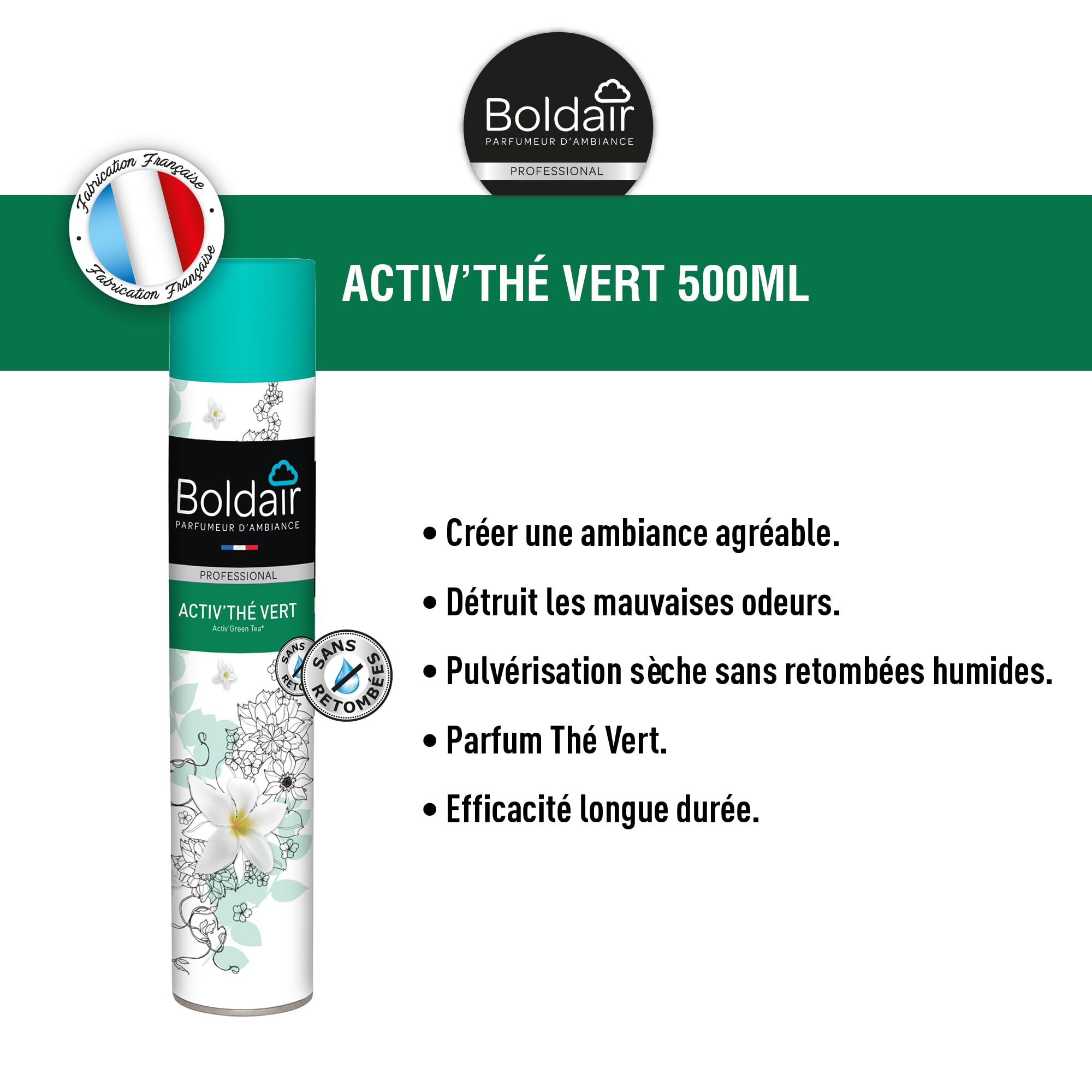 Boldair – profumanti Activ tè Verde – Set di 3