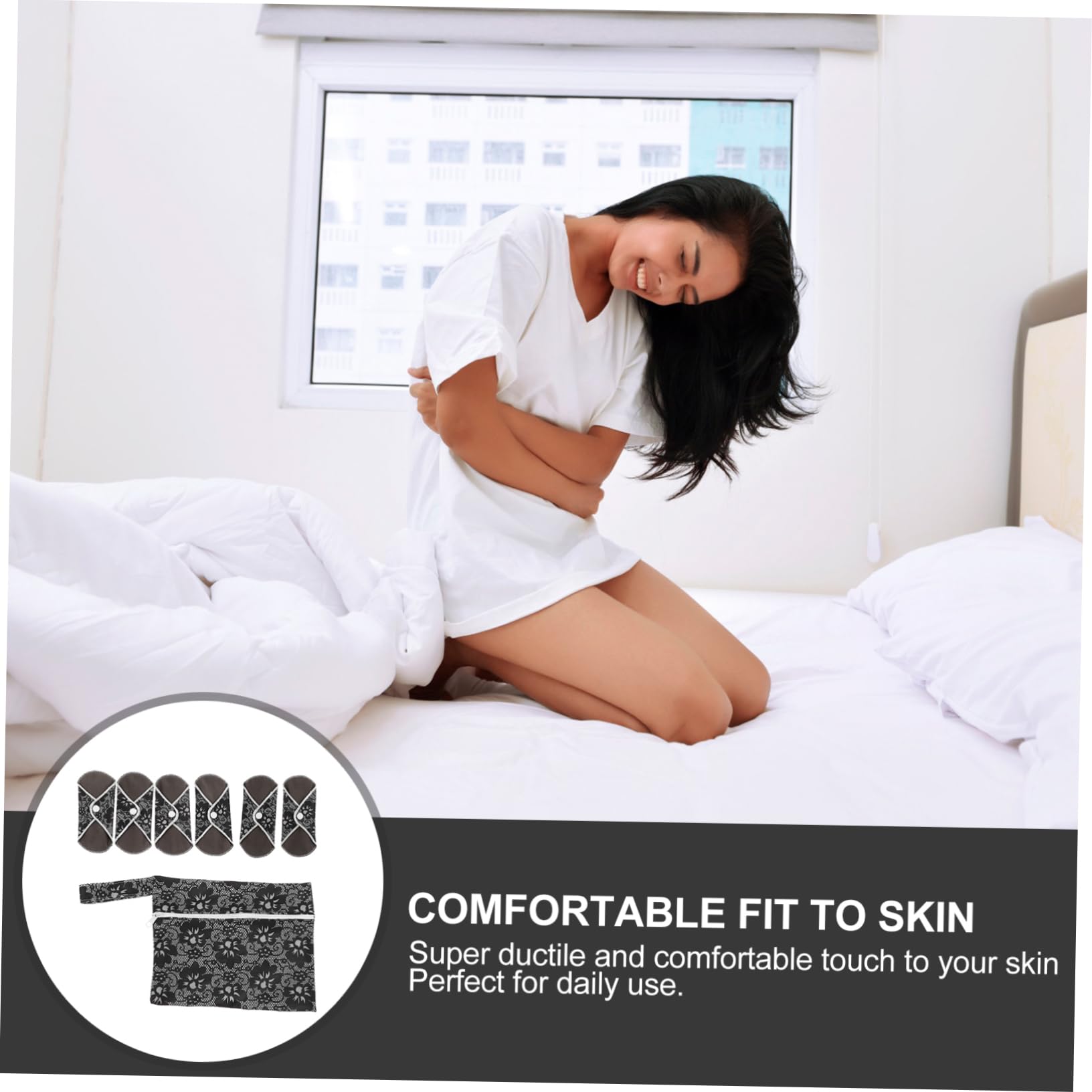 Healeved 18piezas Toallas Menstruales Reutilizables y Cómodas Para Mujeres Para Menstruación y Postparto Absorbentes y Ecológicas