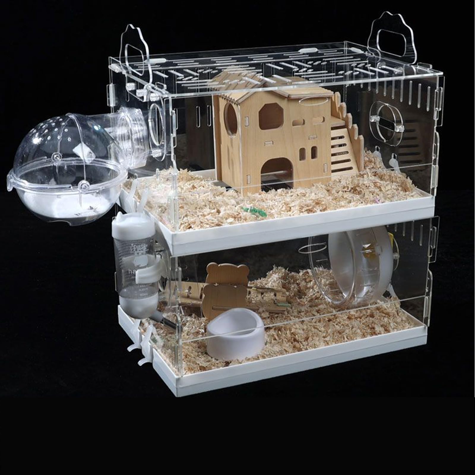 Amazon | ハリネズミ ケージ 透明 グランスペース 組立式 脱出にく 御