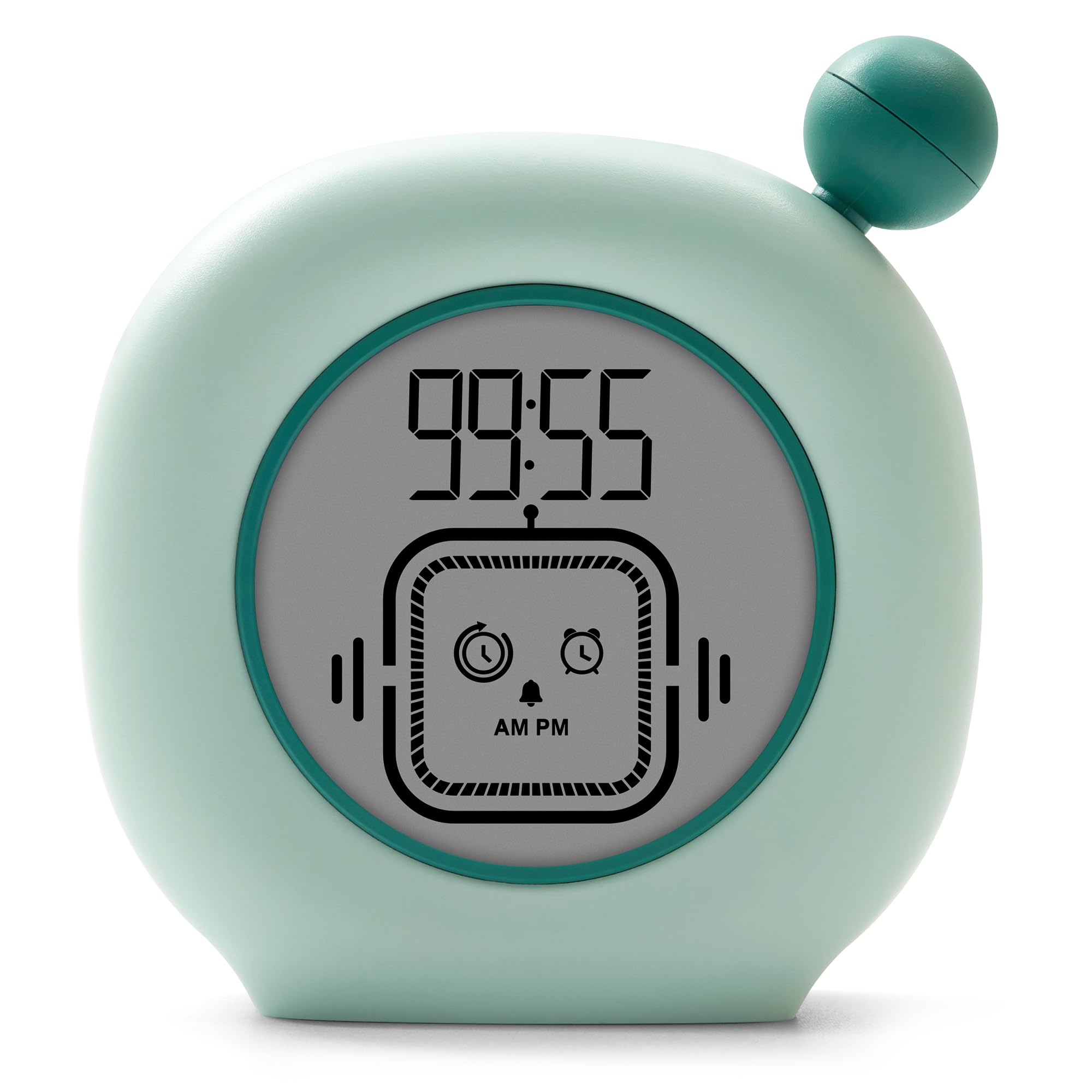 VEWINGL Visual Timer for Kids - 99 Minute Digital Timer/Clock/Alarm for Classroom, Homework, Screen Time - Adjustable Autism, ADHD, and Time Management Tool (1, Green & Dark Green)
