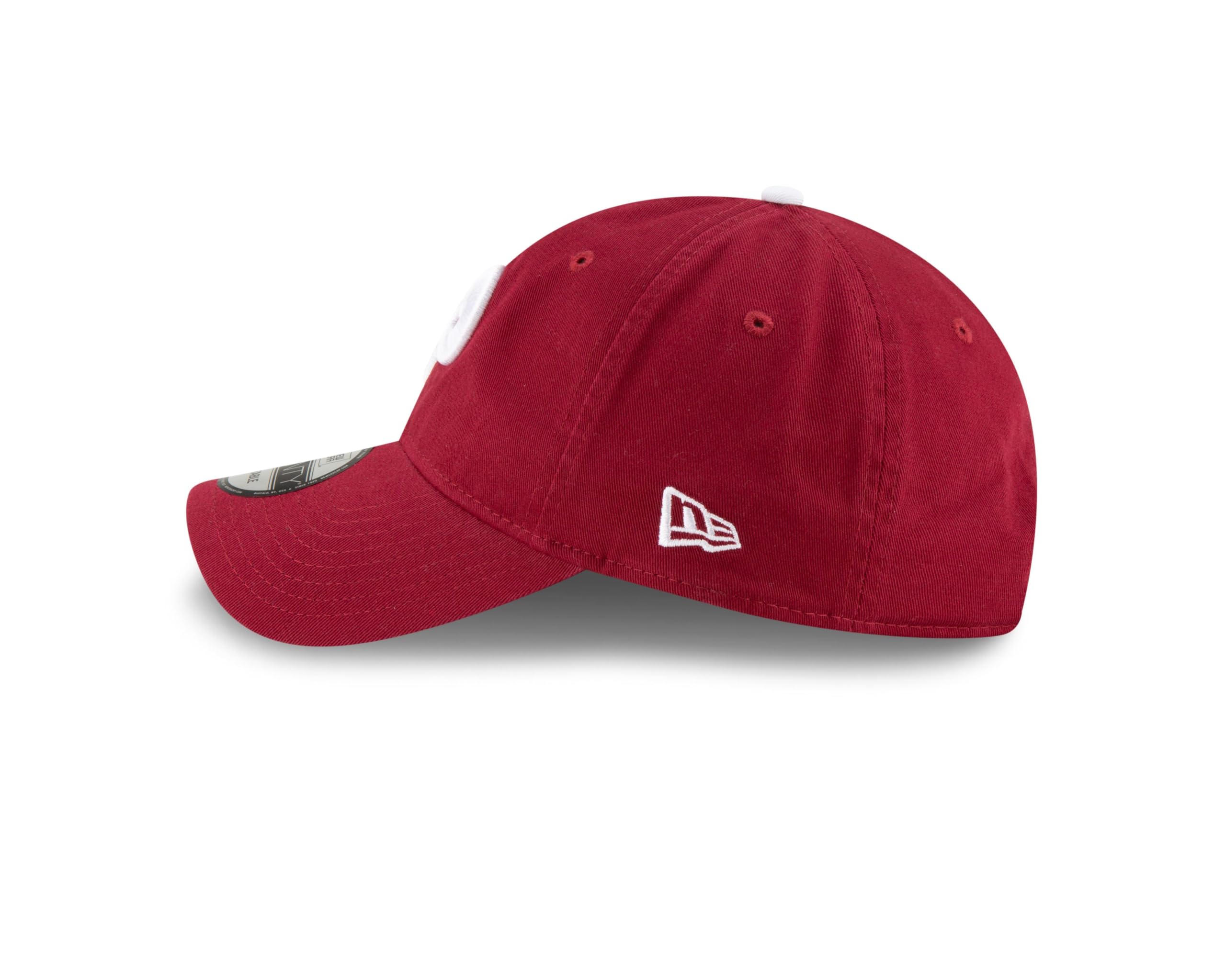 New Era Philadelphia Phillies MLB Core Classic Rosso Vino 9Twenty Berretto Regolabile