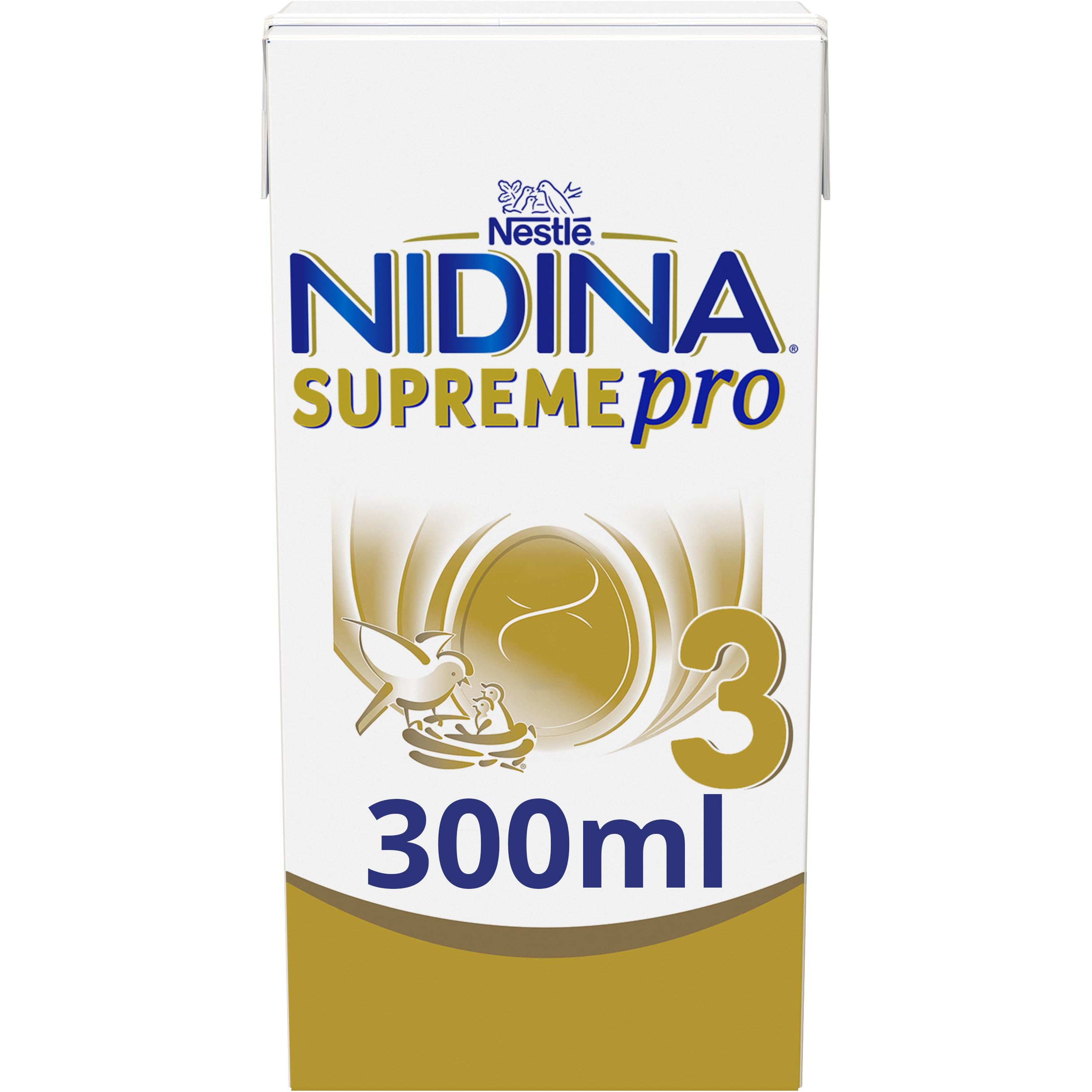 NIDINA SUPREMEpro 3 Latte di Crescita Liquido da 12 mesi, 12 Brick da 300ml (3,6L)
