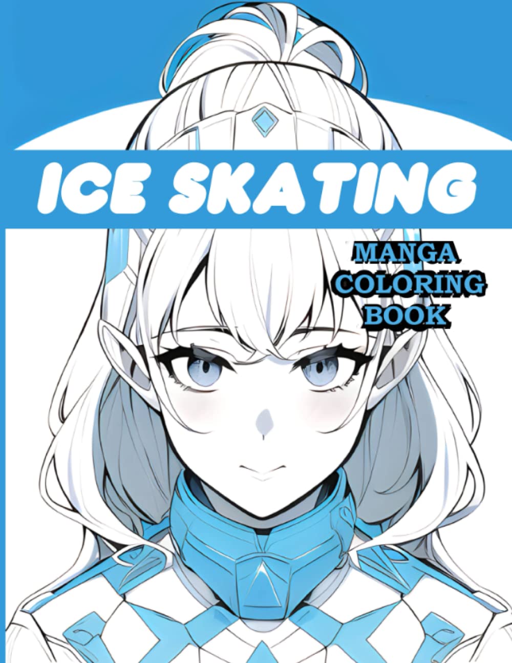 Ice Skating Manga Coloring Book