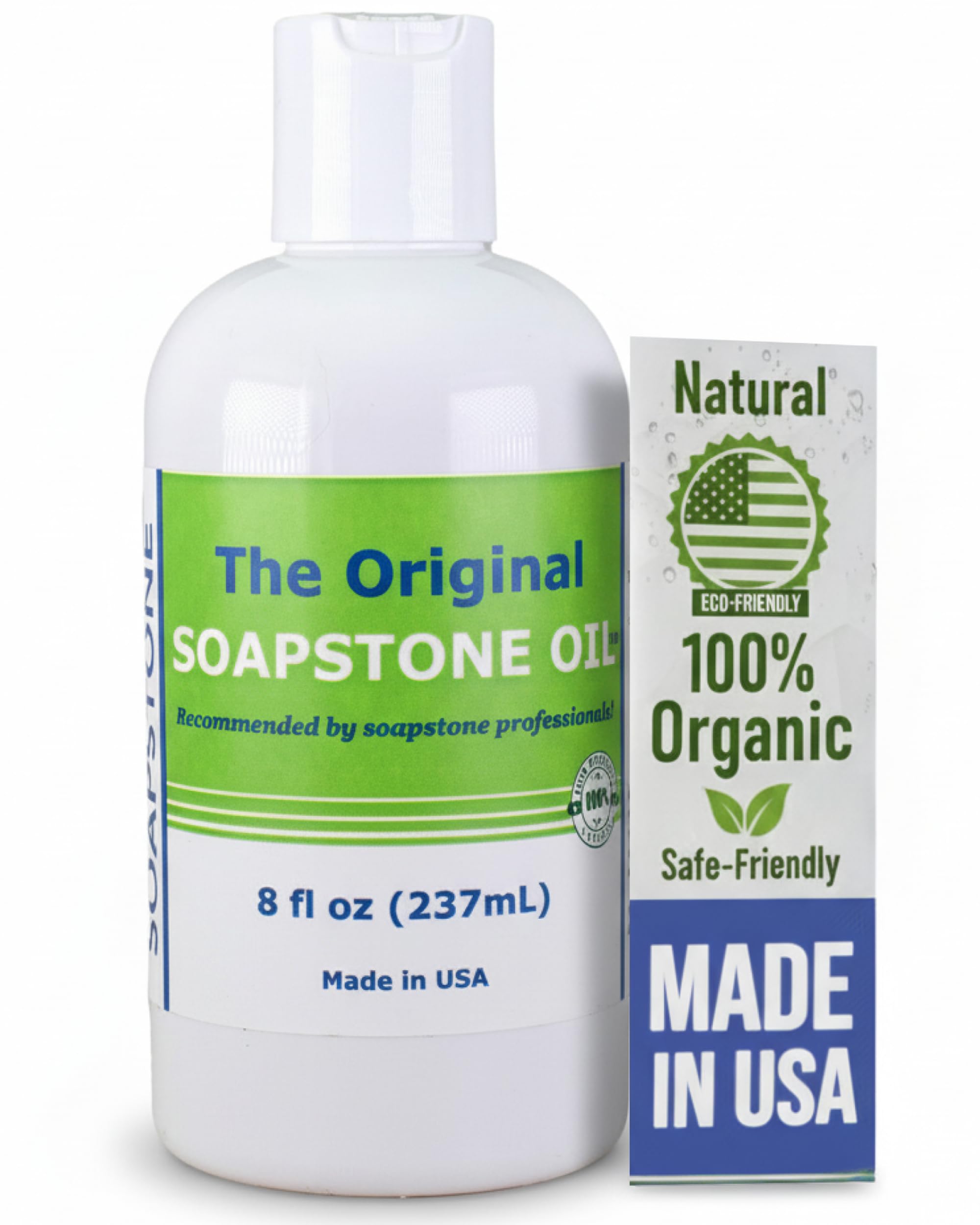 The Original Soapstone Oil | All Natural Food-Safe Blend (NO Mineral Oil) for Soapstone Countertops – Enhances & Darkens Stone, Low-Maintenance Easy