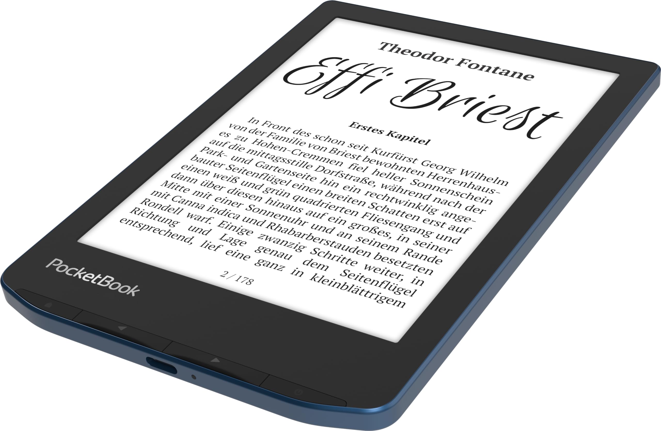 Pocketbook Verse Pro 16 GB Blu USB-C WiFi Lettore eBook 6" SMARTlight eink IPX8
