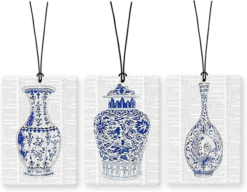 Miniatura 12 de Lacama Ambientador de Aire para Coche Retro Moderno con Guepardo 3 Piezas, Aromas para Coches con Lazo Negro Coquette, Labios con Estampado de