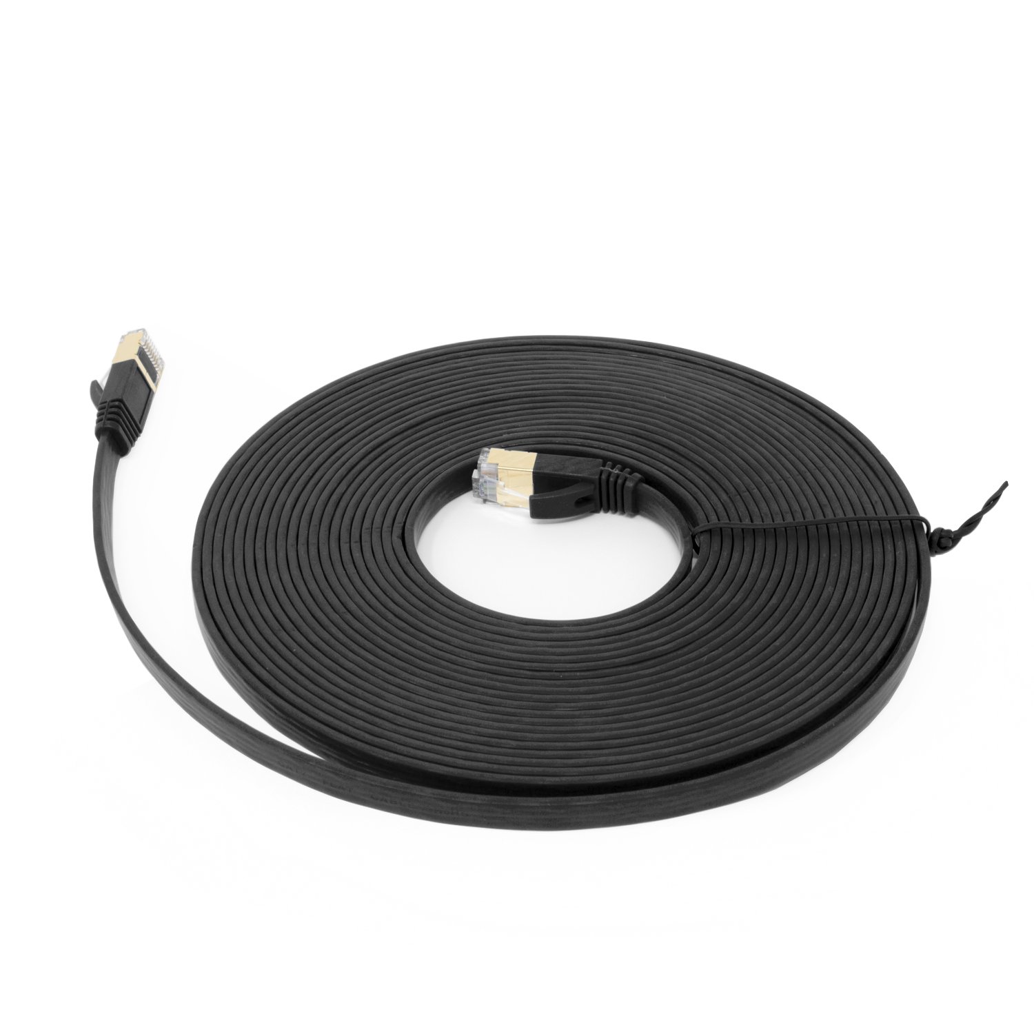 Buhbo Cavo Ethernet piatto schermato STP rete antigroviglio RJ45 32AWG Cat 7