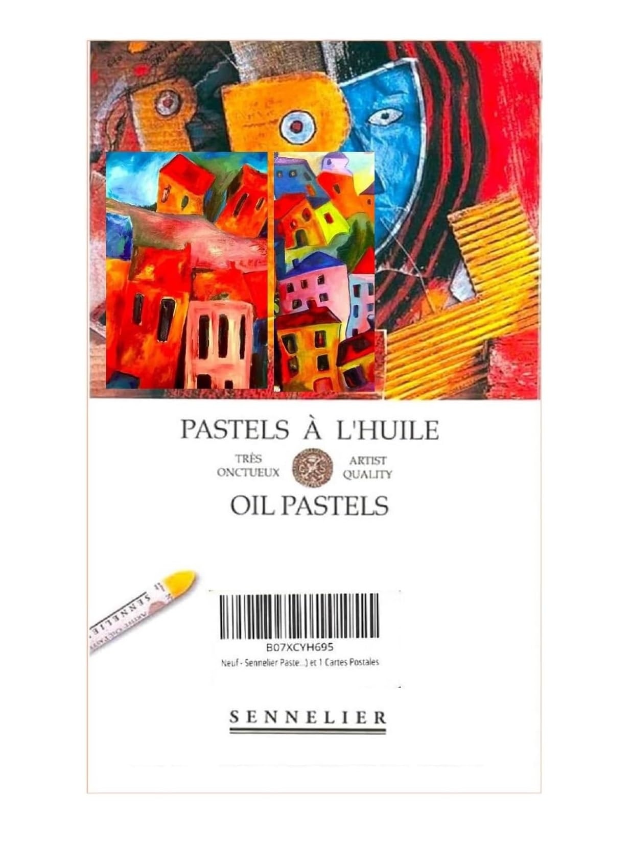 Sennelier Pastels à Huile 48 Couleurs (France) et 1 Cartes Postales