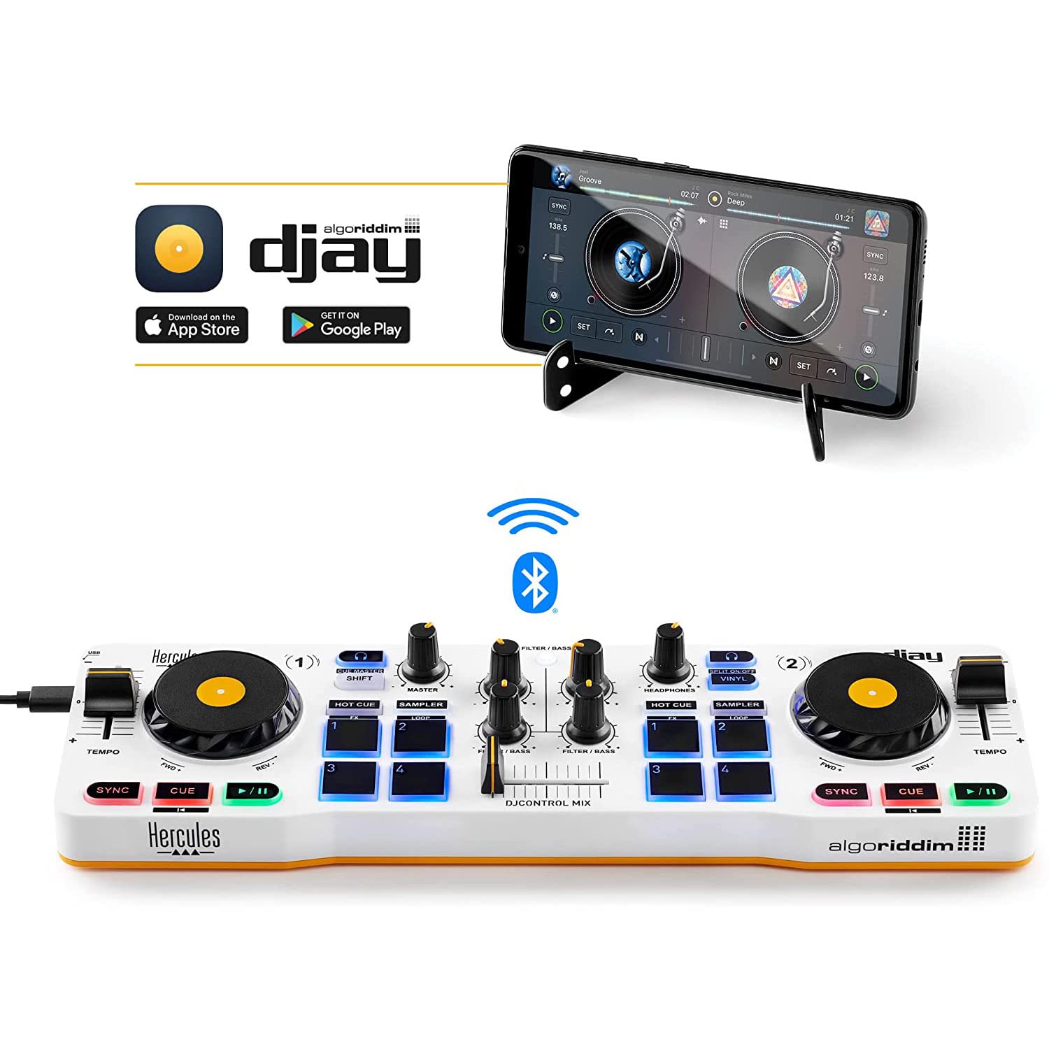 Amazon.com: Hercules DJControl Mix – Bluetooth Wireless DJ