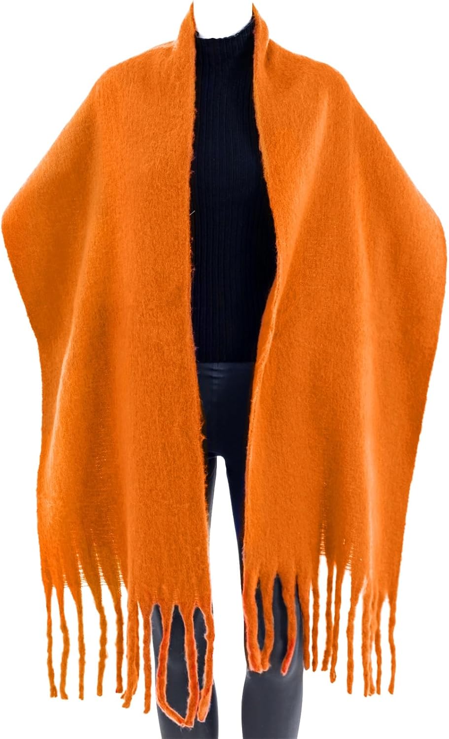 Winter Women Chunky Scarf Warm Blanket Big Thick Large Oversized Wrap Colorful Long Solid Scarves - Image 2