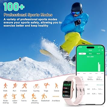 Fitness Tracker with 24/7 Heart Rate, Blood Oxygen, Sleep Tracker, Waterproof Fitness Watch, Activity Tracker with Step Tracker for Women Men