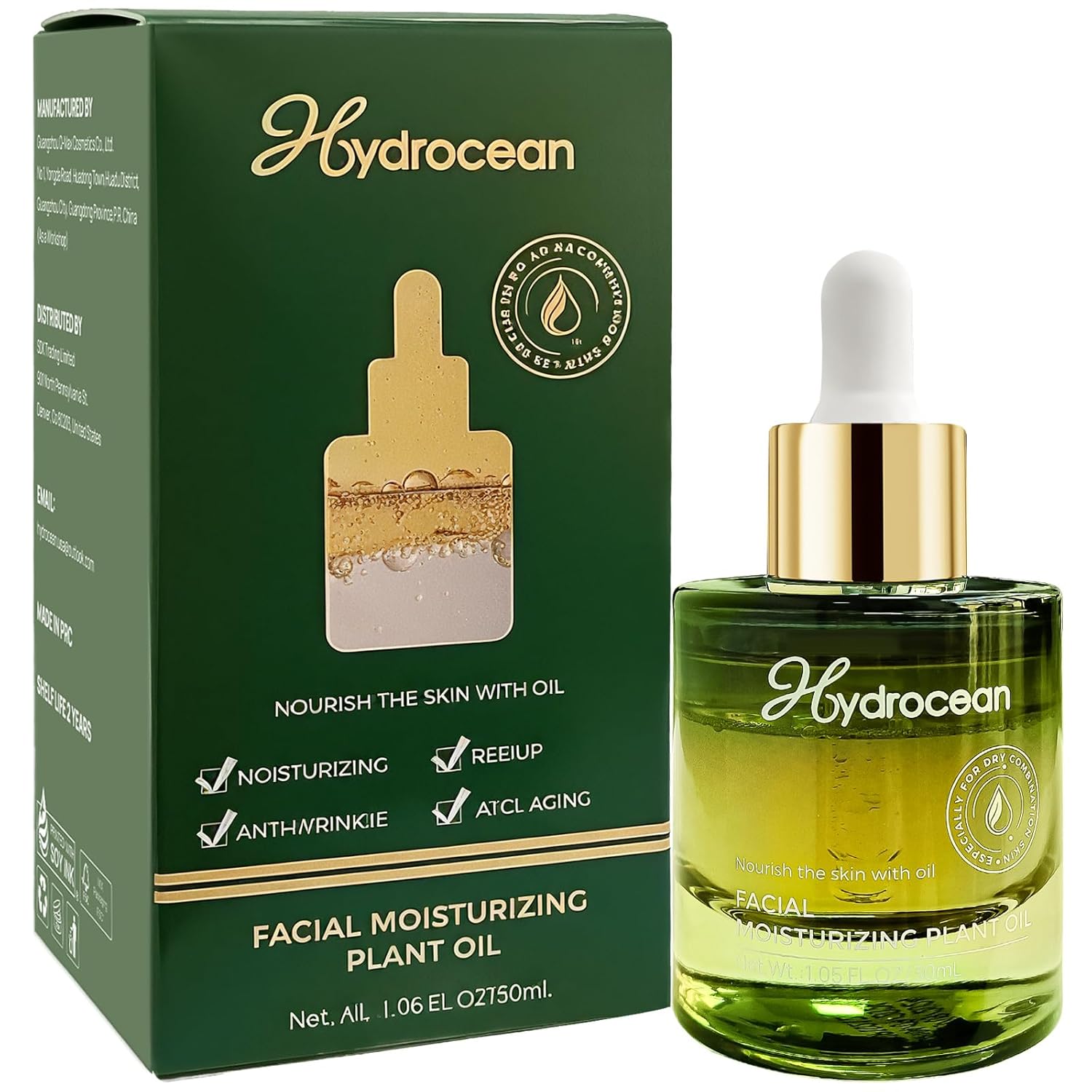 Face Oil Anti-Aging, Hydrating...