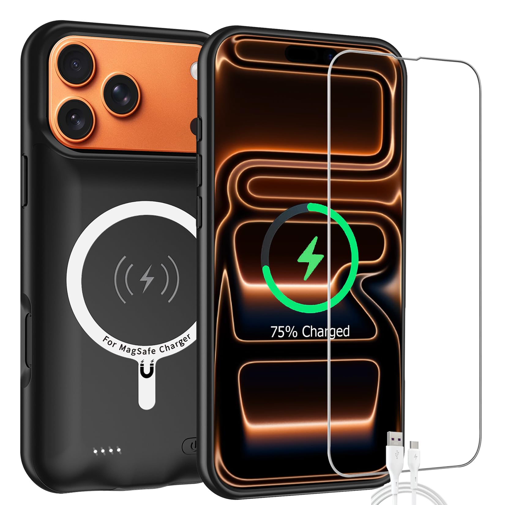 Amazon.com: Battery Case for iPhone 17 Pro Max, 12000mAh High