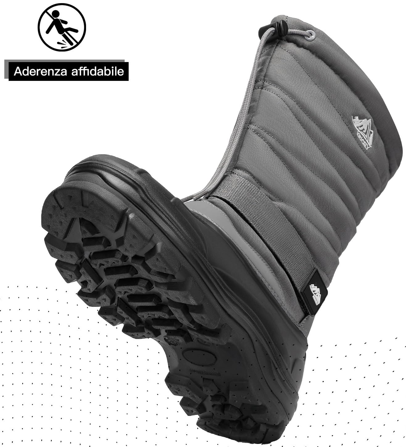 Kricely Stivali Uomo Donna Inverno Scarpe da Neve Snow Boots Impermeabili Stivaletti