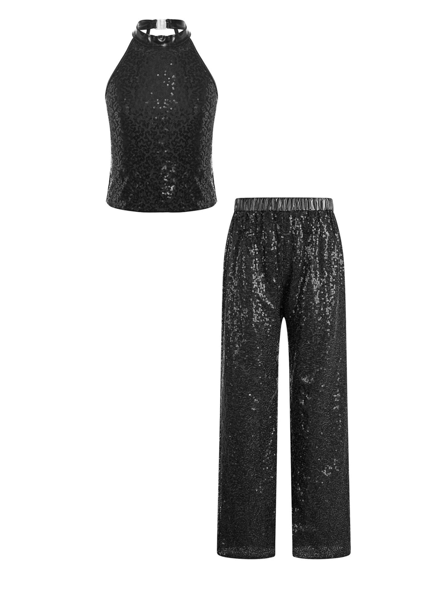 Tenue hip hop filles crop top danse moderne contre la chaleur - 8