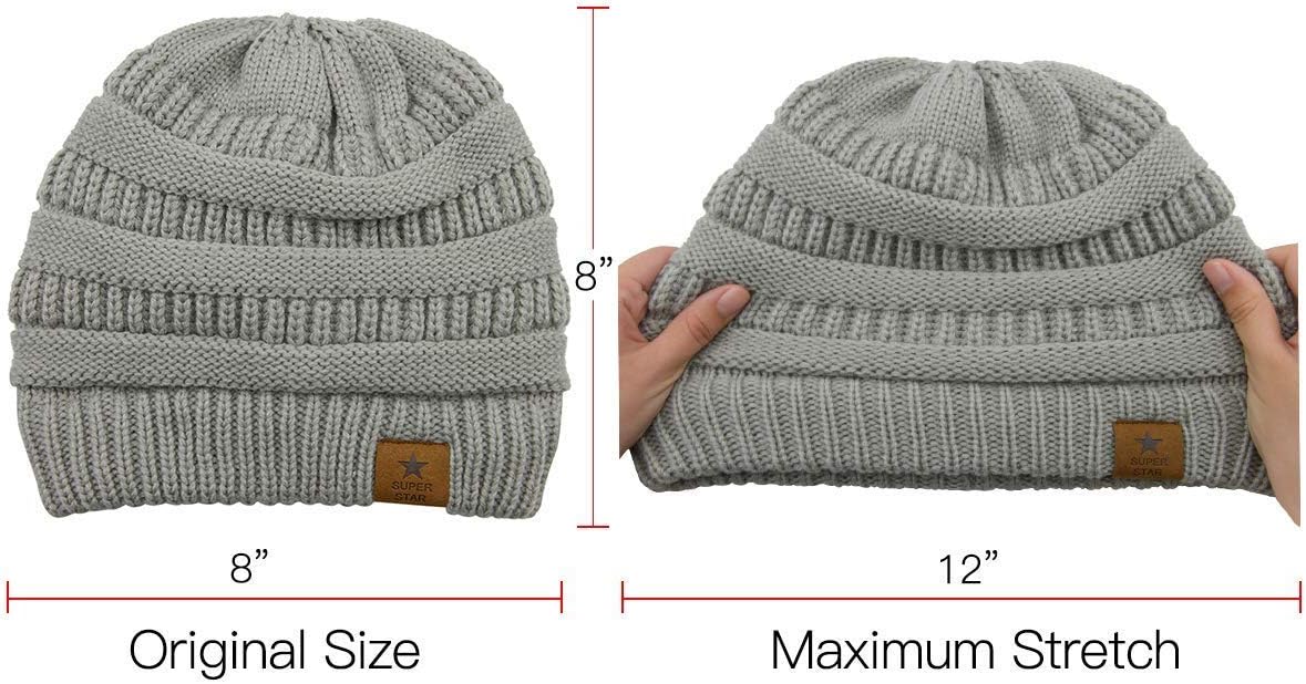 American Trends Winter Hats for Women 4 Pack Beanie Hats Caps Knit Chunky Slouchy Beanie Hats - Image 6