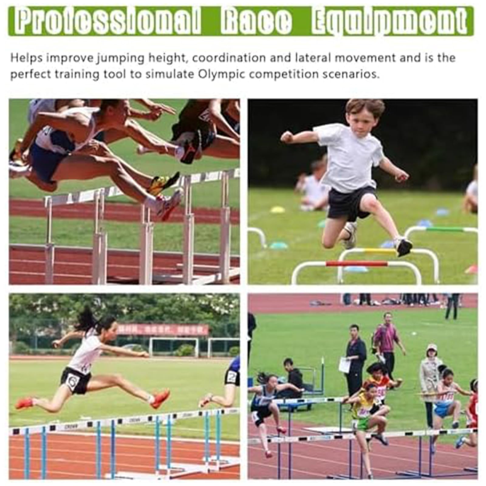 Agility Hürden-Set, höhenverstellbar für Geschwindigkeitstraining, ideal für Fußball und sportliche Praxis