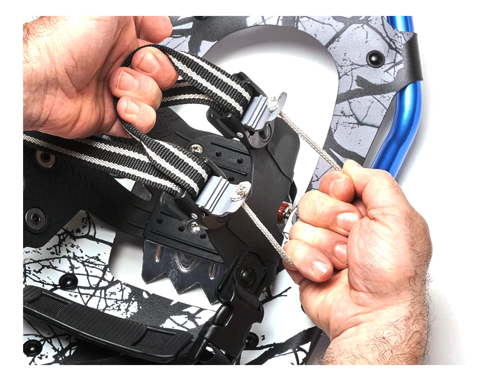 Whitewoods LT27 Adult Aluminum Alloy Back Country Touring Snowshoes, 150-200lbs Blue LT 27 – 27