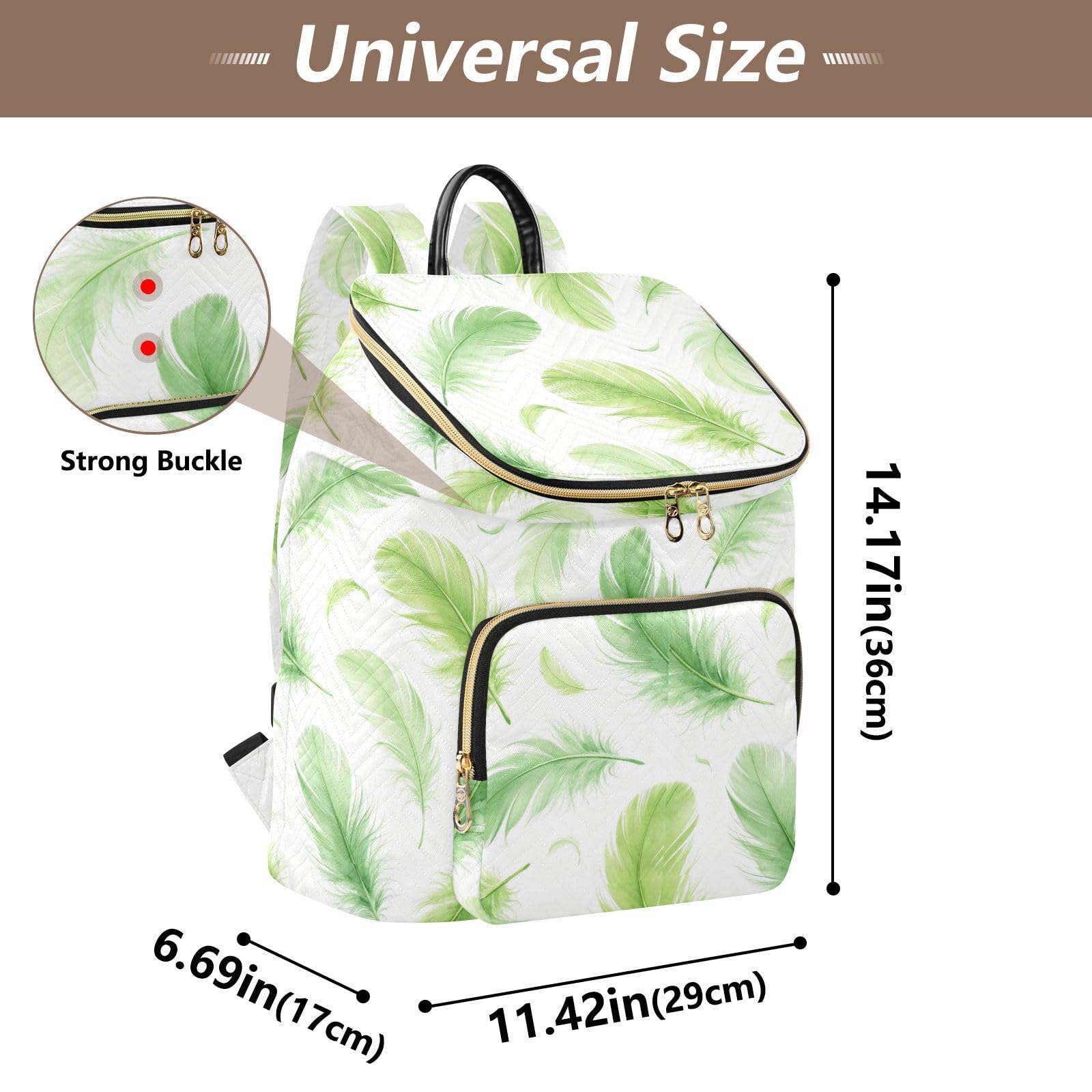 Zaino alla moda da 15L per le donne elegante borsa multiuso leggera