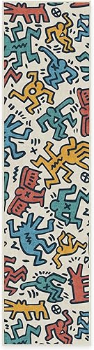 Miniatura 63 de RUGGABLE x Keith Haring - Alfombra lavable, estilo libre, color perla de 5 x 7, resistente a las manchas, antideslizante, con almohadilla estándar