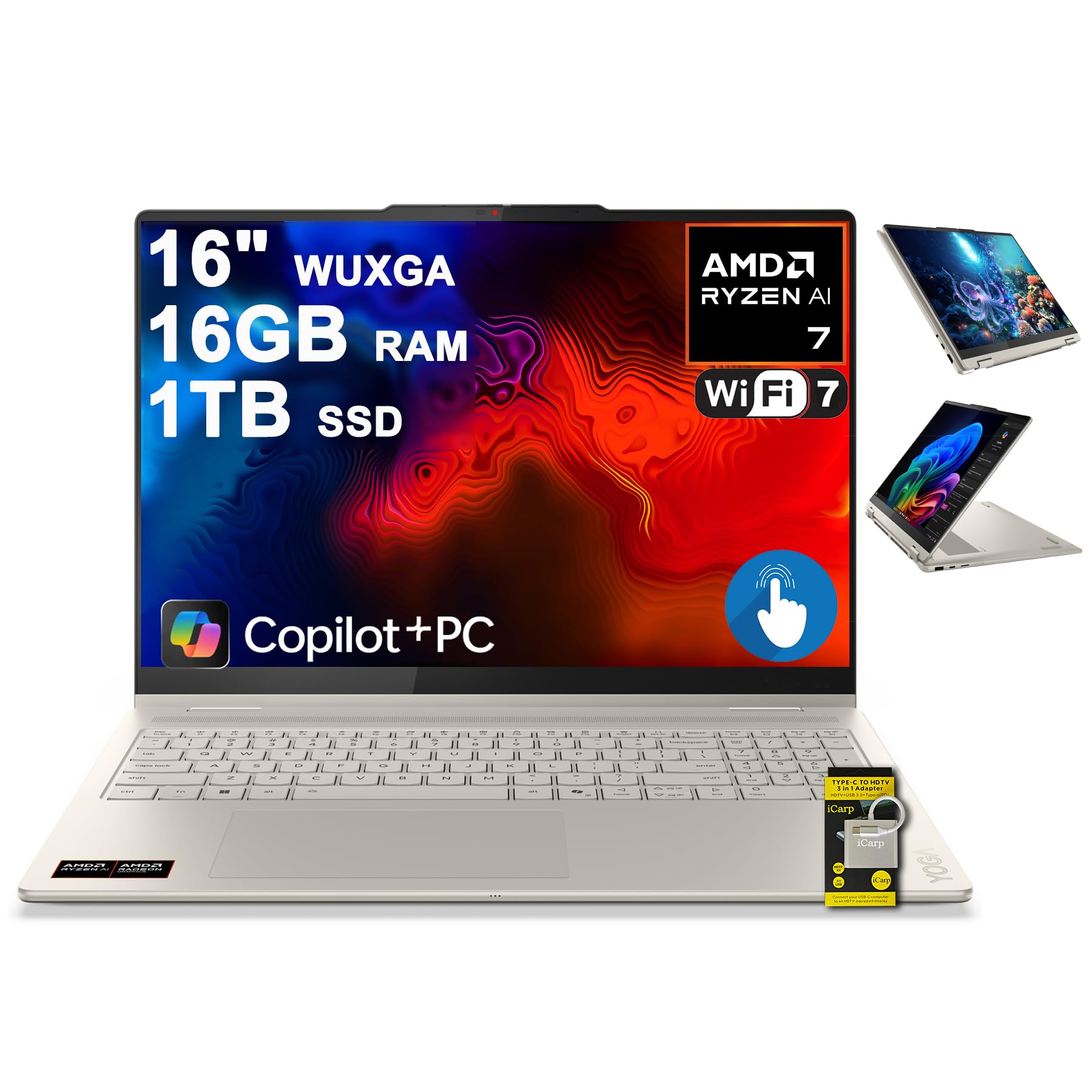 Amazon.com: Lenovo Yoga 7 2-in-1 Laptop 16