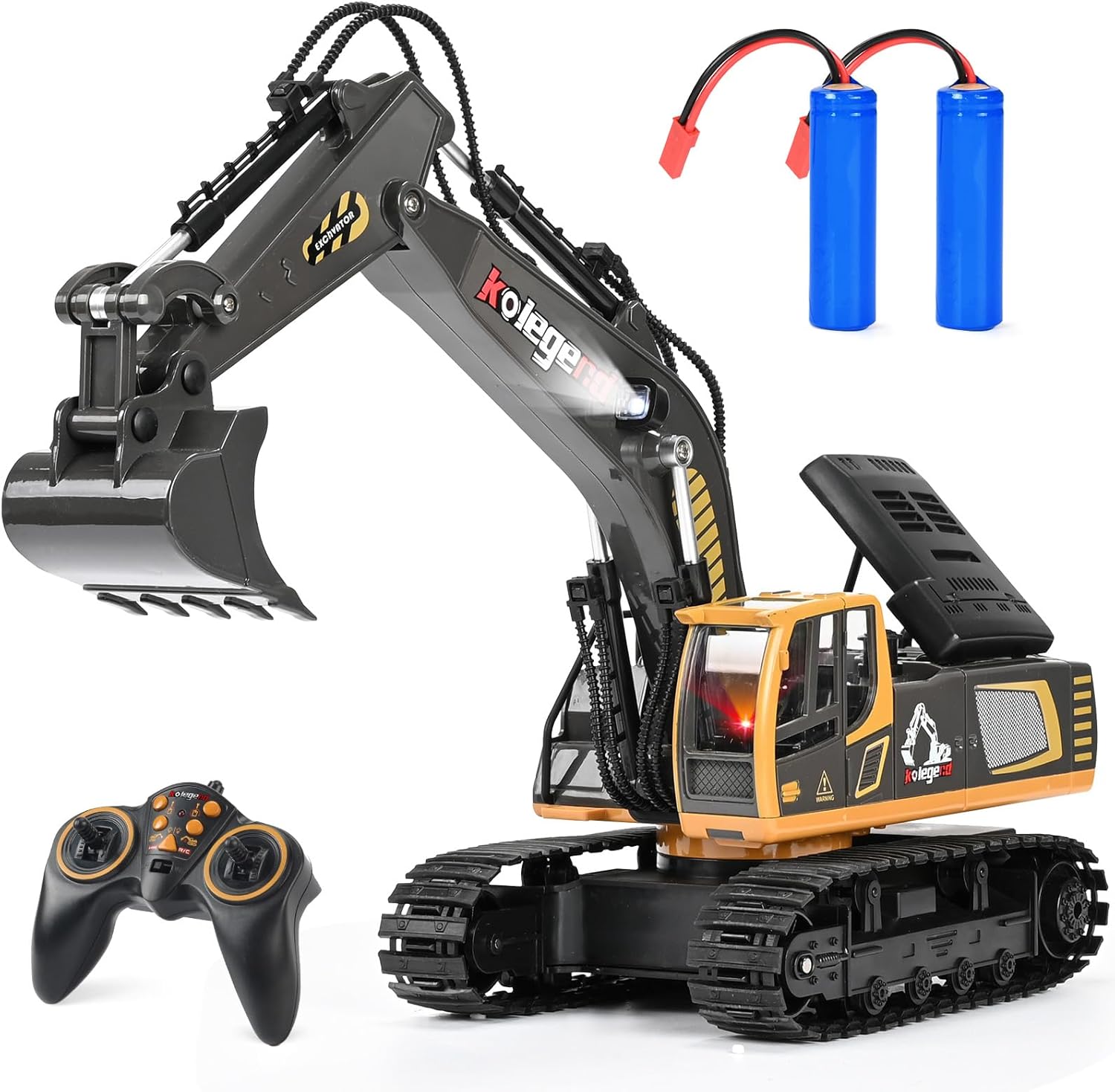 kolegend Remote Control Excavator Construction Toys for
