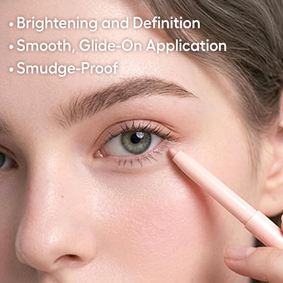 COLORGRAM Under Eye Highlighter Stick 06 Cool Pink | Silky-Smooth Long-Lasting Highlighter & Contouring Stick for Smudge-Proof, Shining Daily Makeup | K-Beauty Face Highlighters & Luminizers