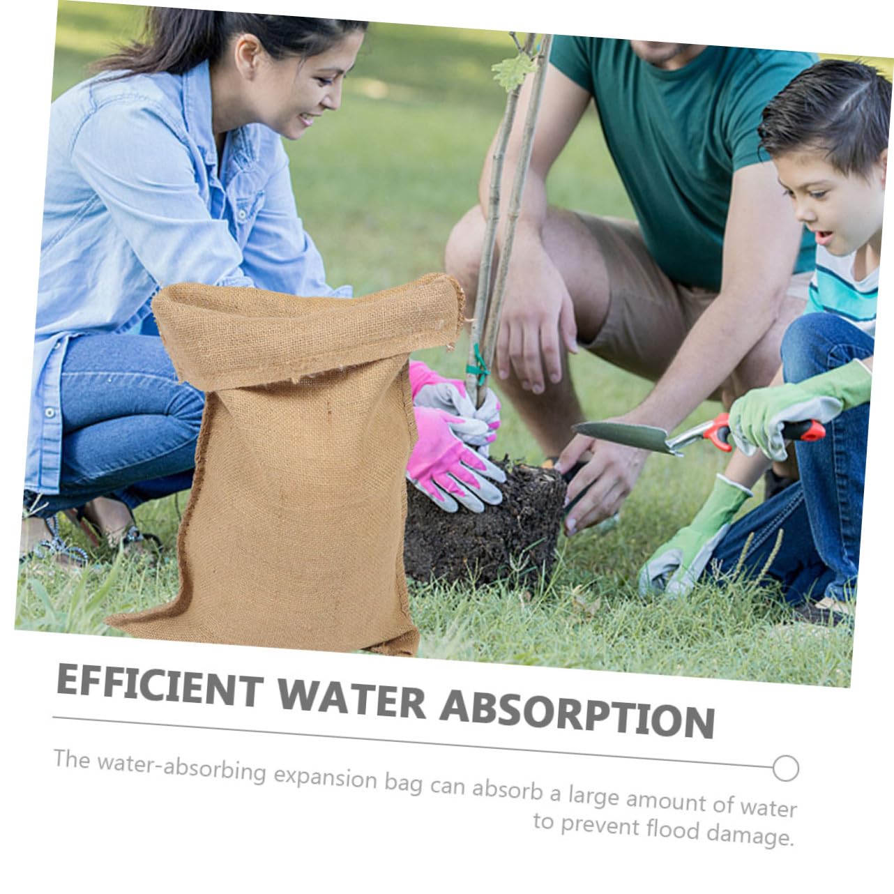 INOOMP 5 Stück Jutesäcke Sandsäcke 50x75cm Reißfest für Hochwasserschutz Gartenlagerung Gemüse Getreide