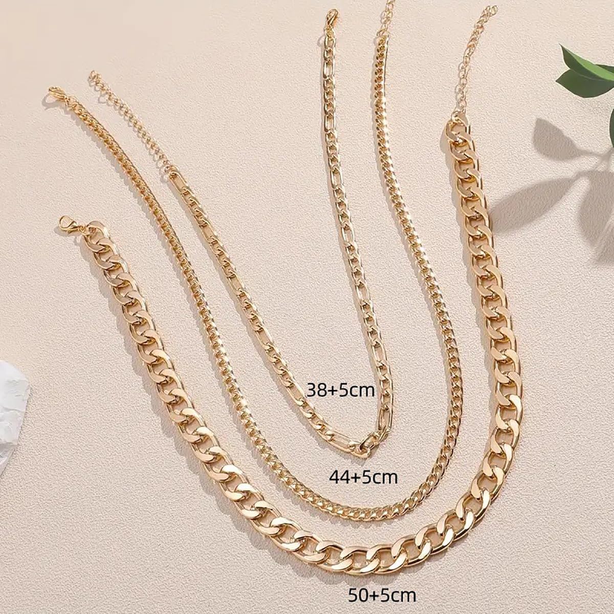 Chunky Gold Necklace for Women Layered Cuban Link Necklaces Trendy Stackable Necklaces Heavy Metal Thick Chain Necklace Punk Hip Hop Necklace for Women - Image 4