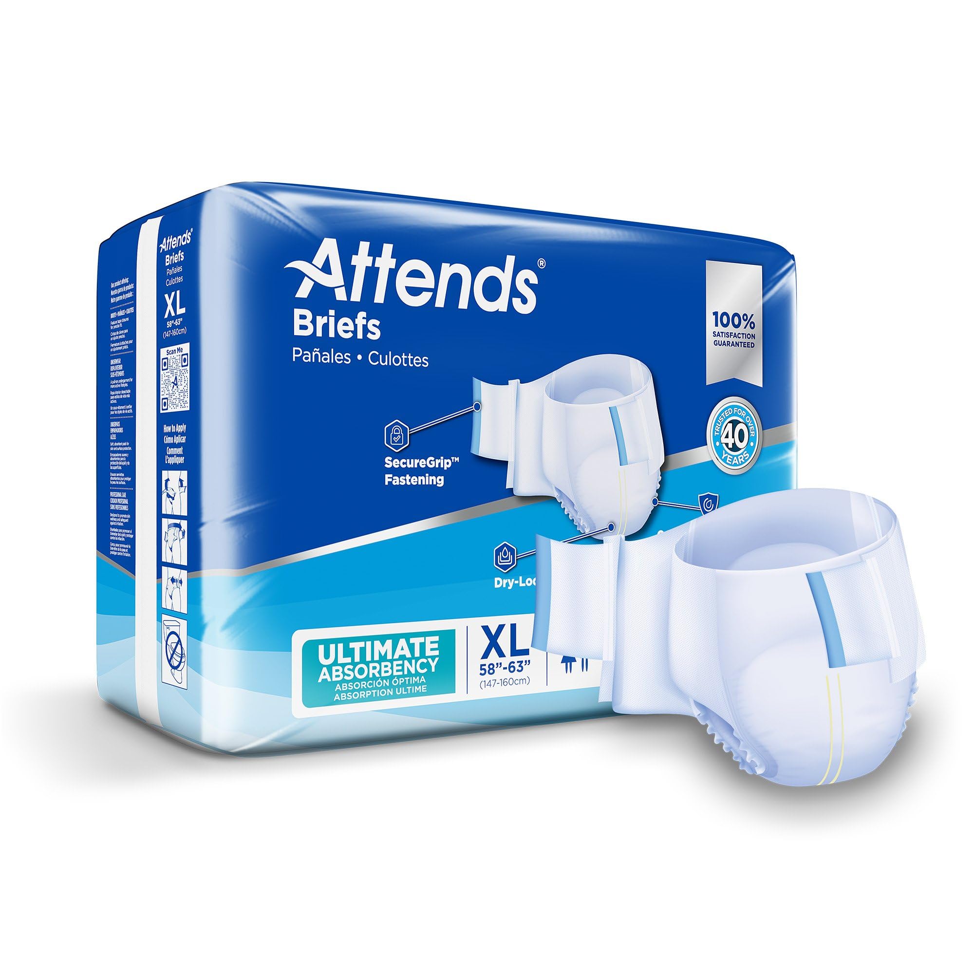 Attends Confidence® Adult Unisex Disposable SmartCool® Briefs