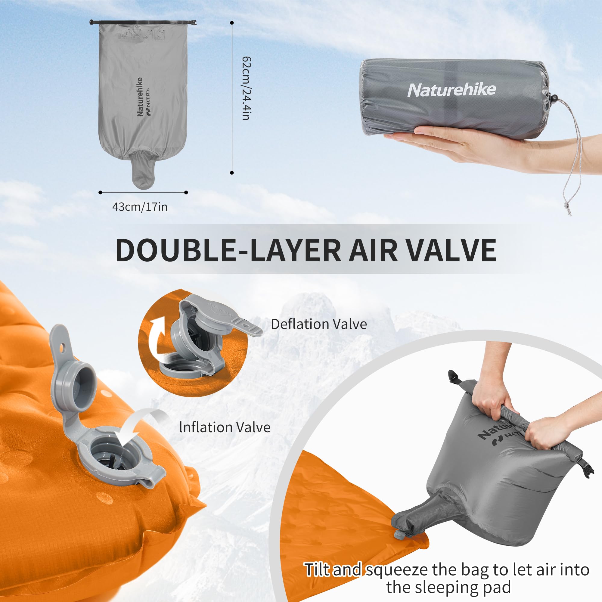 Amazon.com : Naturehike Ultralight Insulated Sleeping Pad with R5