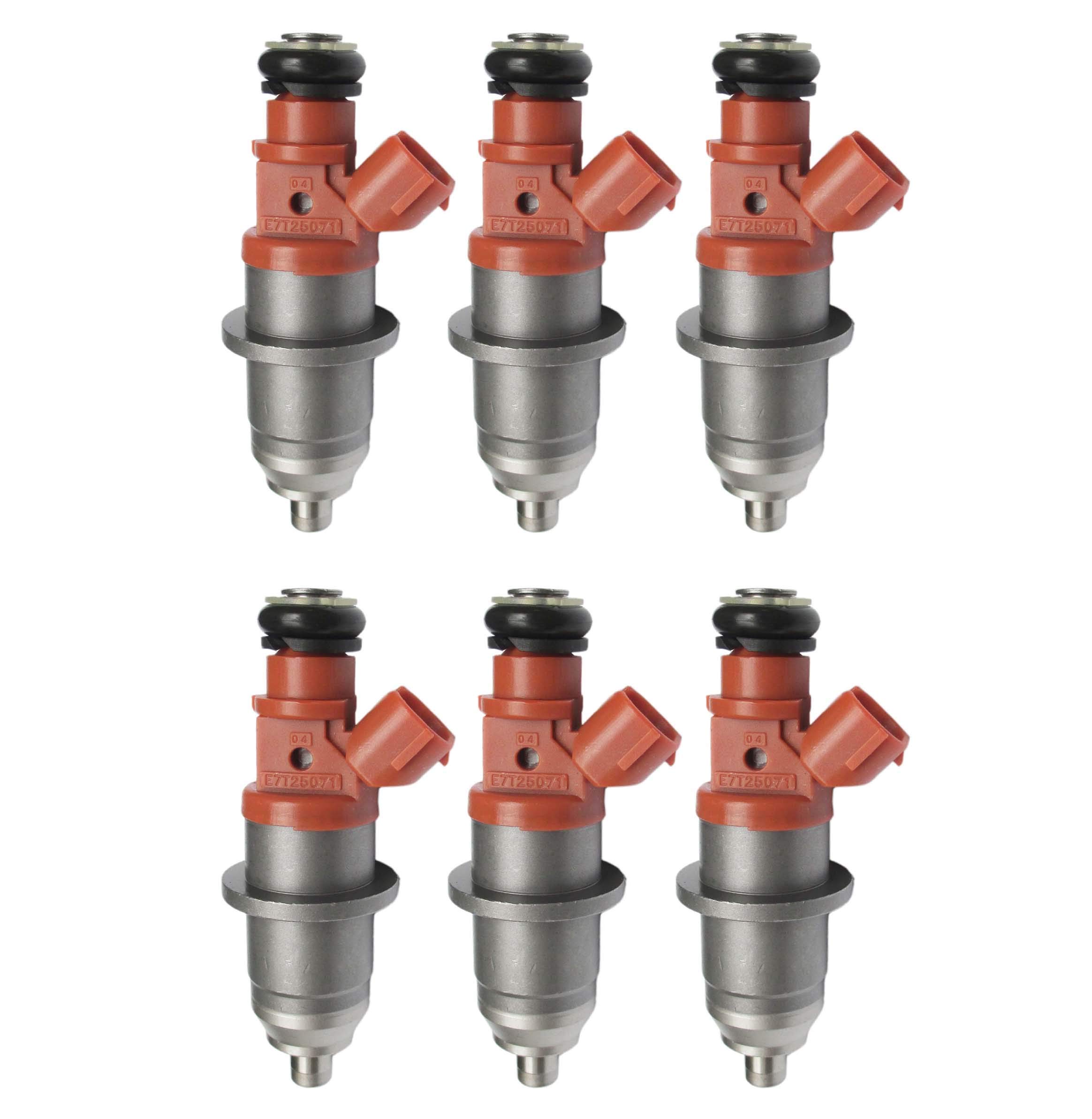 6 x Fuel Injector 68F-13761-00-00 E7T25071 For Yamaha Outboard HPDI 150-200