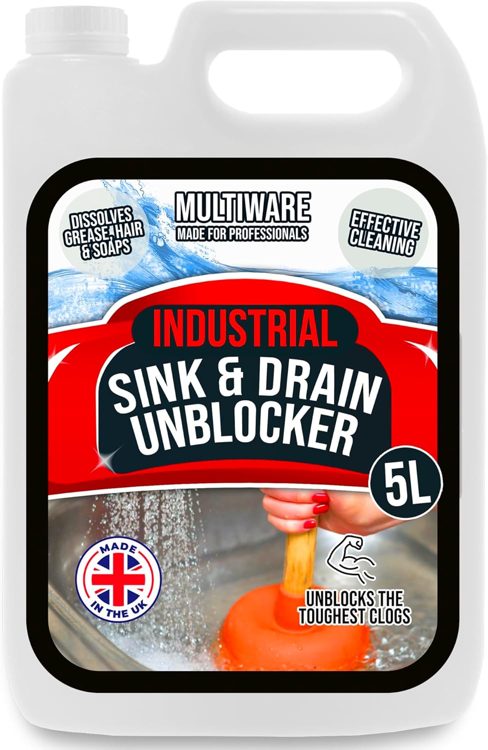 MultiWare Drain Unblocker Sink Unblocker Heavy Duty Drain Cleaner