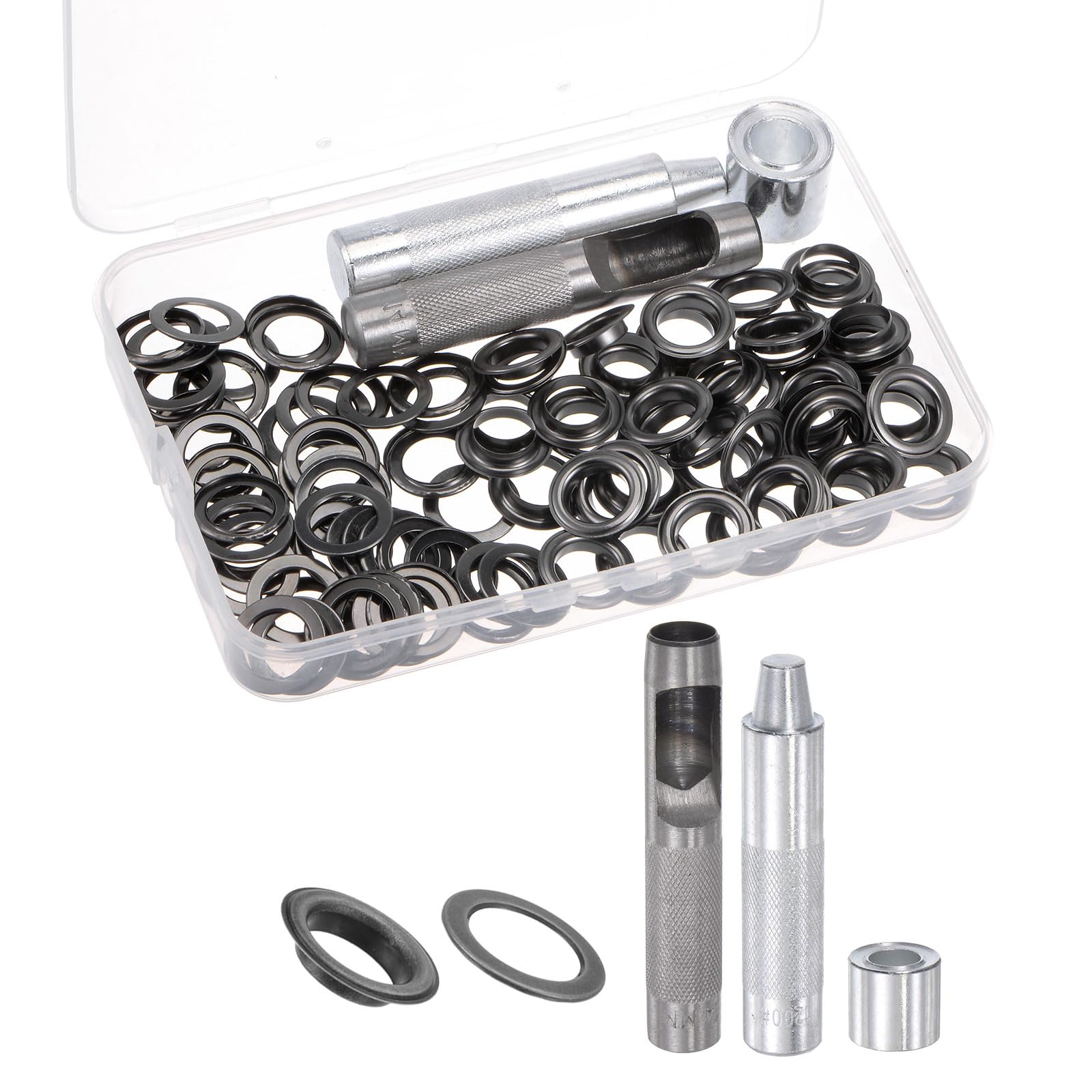 Œillets à œillets 14mm x 22mm kit de mercerie avec poinçon pour rideaux et maroquinerie