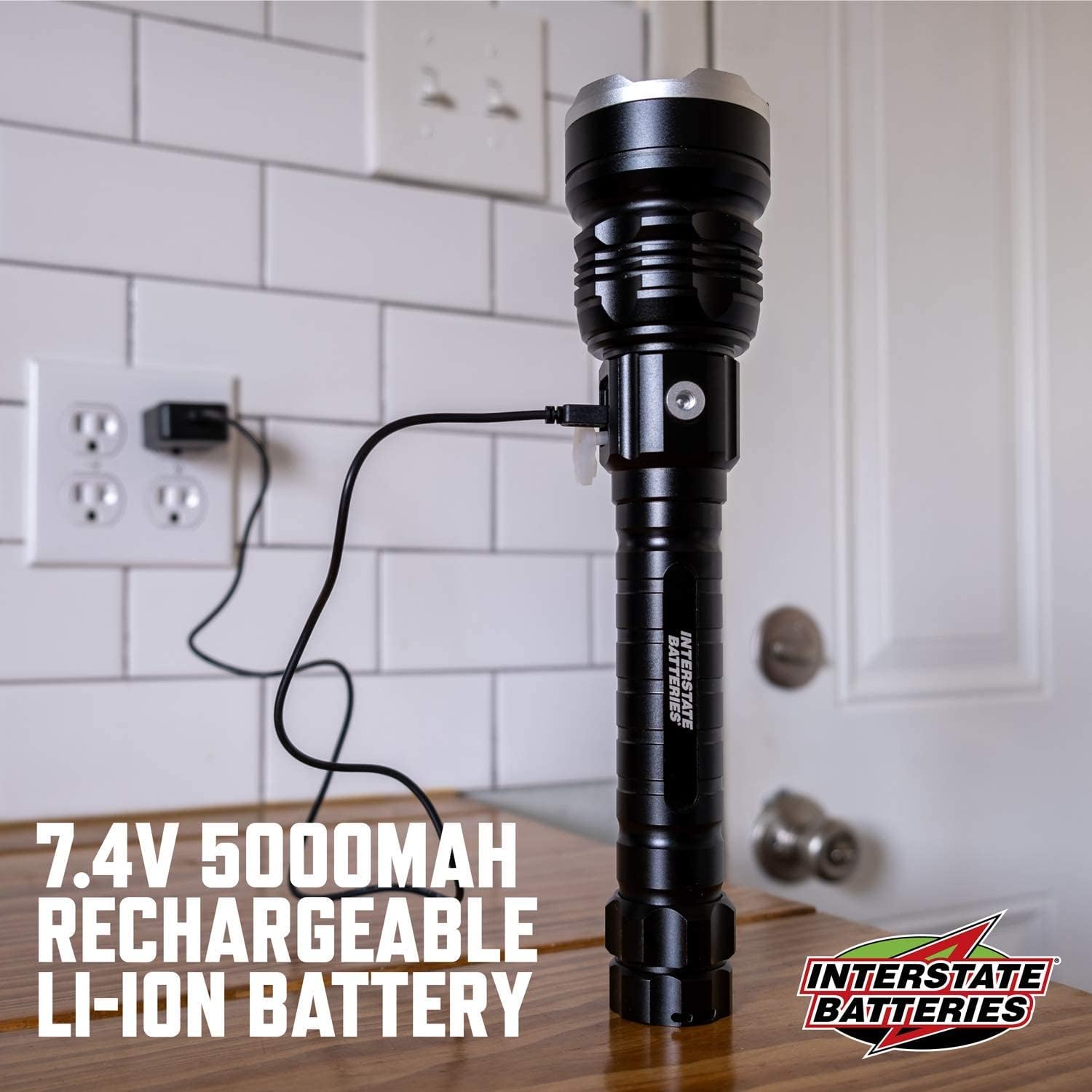 Best Cyber Monday 🔥 Interstate Batteries Rechargeable Flashlight Flood Light (8000 High Lumen) Zoomable, Mountable, Adjustable Portable Power Bank Light with USB Charging Port, Wall Adaptor, Lithium Battery (LIG6100) New Arrivals Interstate Batteries Rechargeable Flashlight Flood Light (8000 High Lumen) Zoomable, Mountable, Adjustable Portable Power Bank Light with USB Charging Port, Wall Adaptor, Lithium Battery (LIG6100)